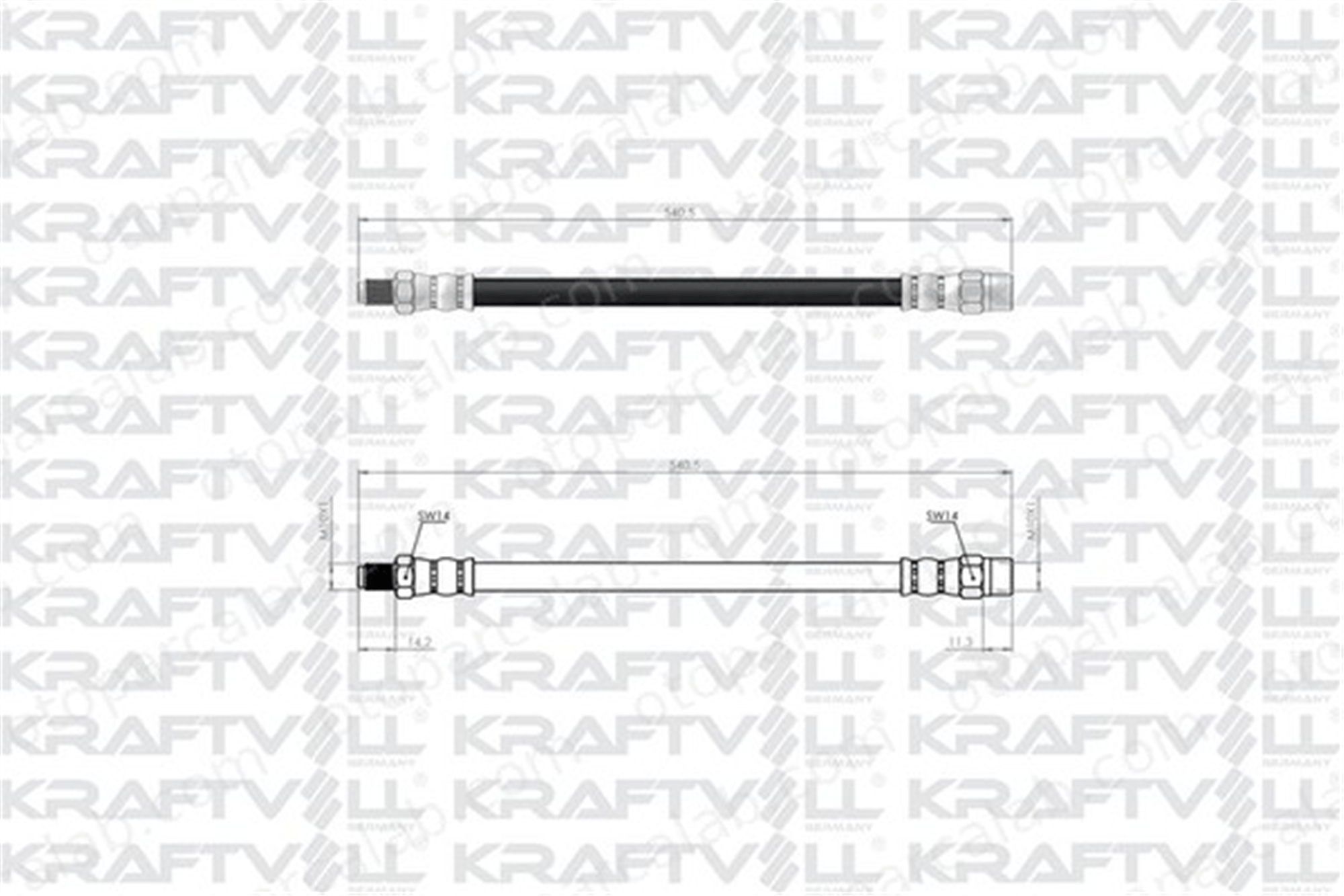 KRAFTVOLL 07080221 Fren Hortumu Arka Sağ veya Sol MERCEDES-BENZ VITO Minibüs/Otobüs VITO Panelvan/Van A6384282135 511957