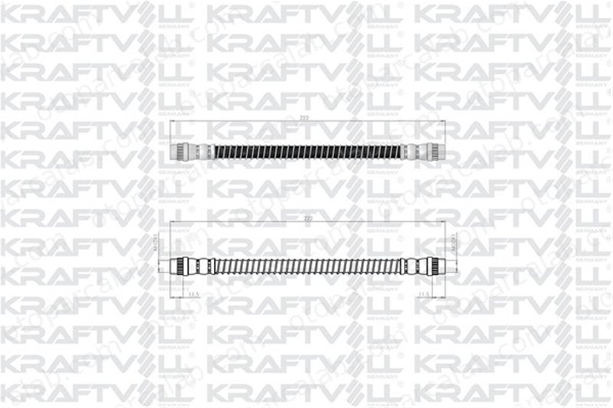 KRAFTVOLL 07080226 Fren Hortumu Arka Sağ veya Sol CITROËN SAXO PEUGEOT 106 I 480657 171028B