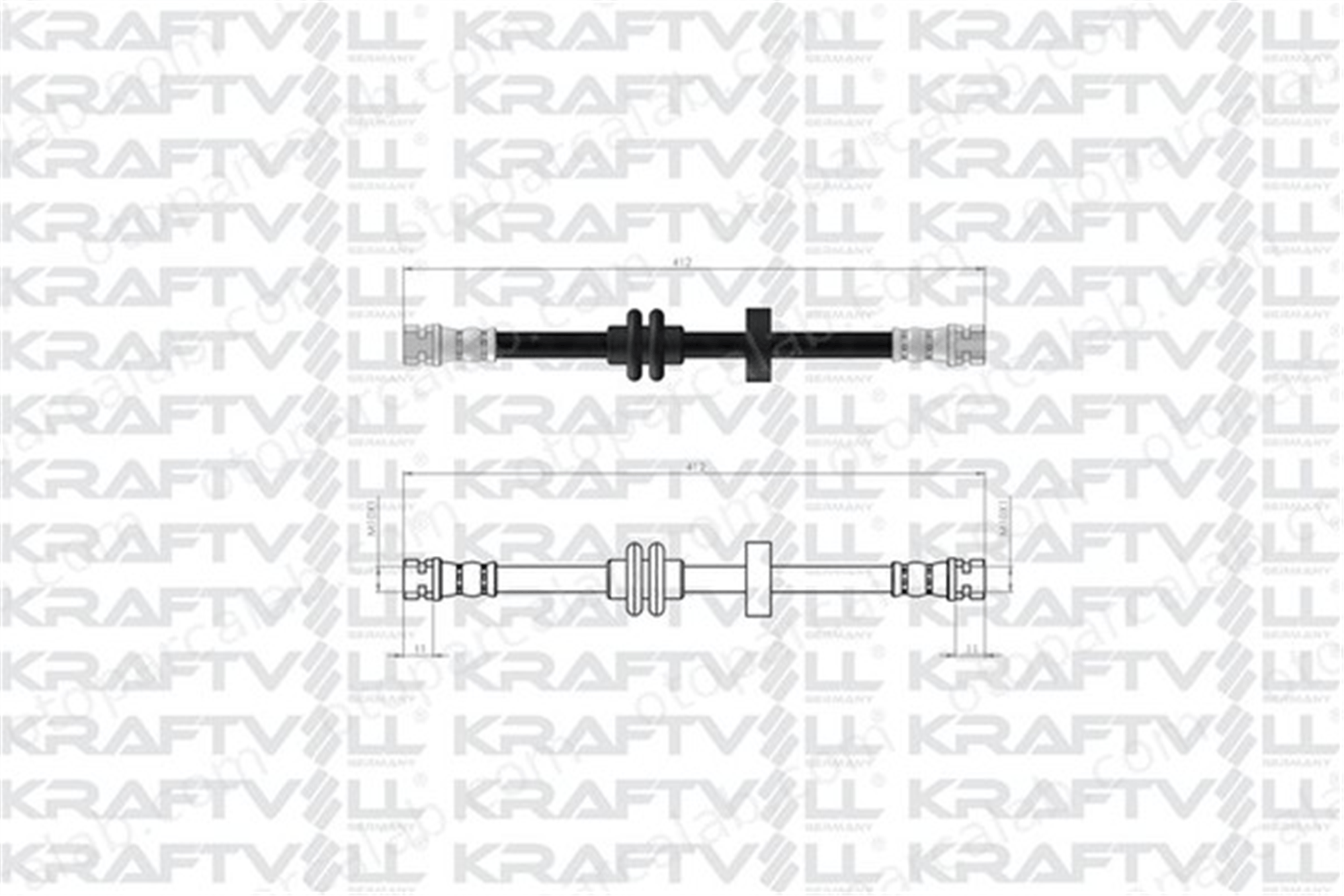 KRAFTVOLL 07080252 Fren Hortumu Ön Sağ veya Sol RENAULT LAGUNA II Grandtour LAGUNA II 7701050000 19033031