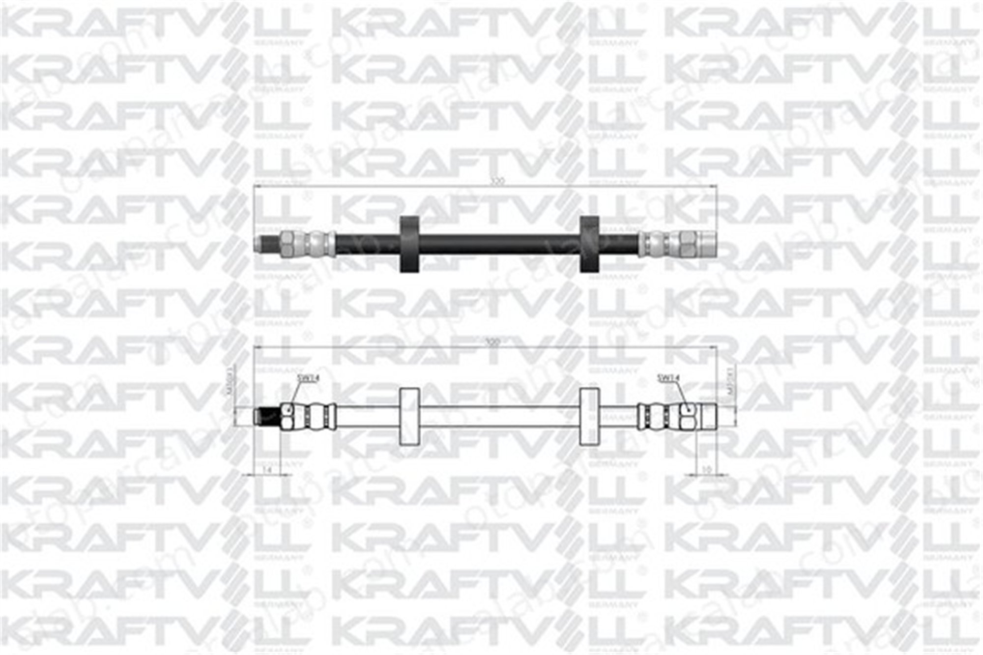 KRAFTVOLL 07080316 Fren Hortumu Ön Sağ veya Sol VW POLO Coupe POLO II 1987476334 1006110023