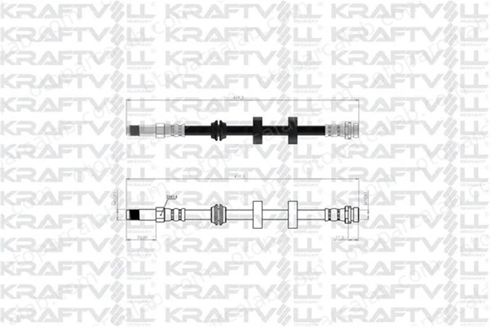 KRAFTVOLL 07080342 Fren Hortumu Ön Sağ veya Sol FORD MONDEO I MONDEO I Turnier 93BB2078AE 1071938