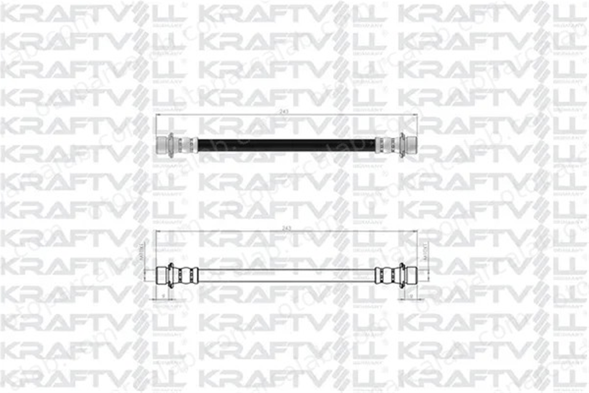 KRAFTVOLL 07080368 Fren Hortumu Arka Sağ veya Sol CITROËN C1 TOYOTA AYGO 4806J5 90947W2021