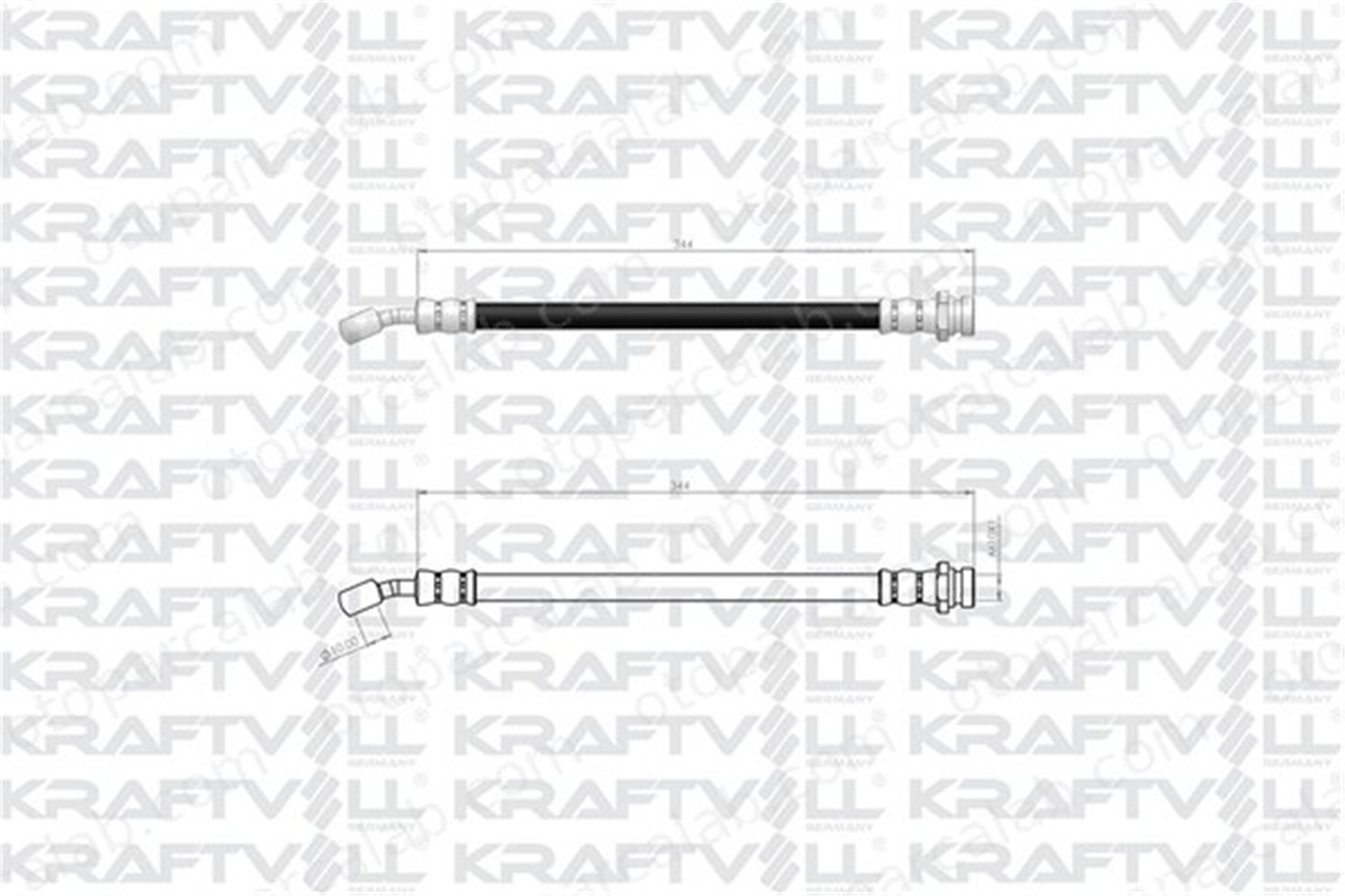 KRAFTVOLL 07080453 Fren Hortumu Ön Sağ veya Sol VW SHARAN SEAT ALHAMBRA 7M3611701C 1121359