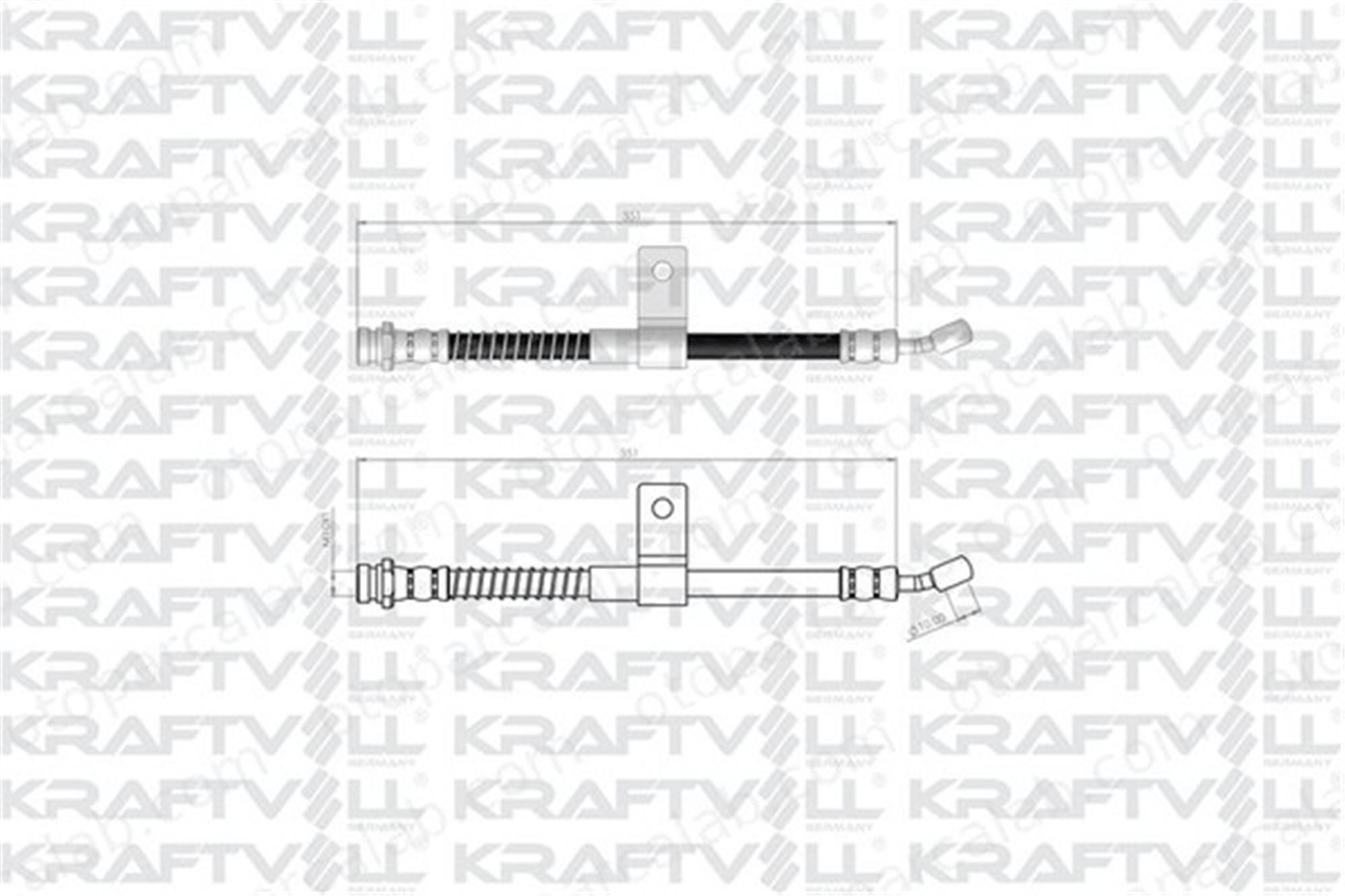 KRAFTVOLL 07080473 Fren Hortumu Ön Sağ veya Sol HYUNDAI ATOS 5873200000 19032599