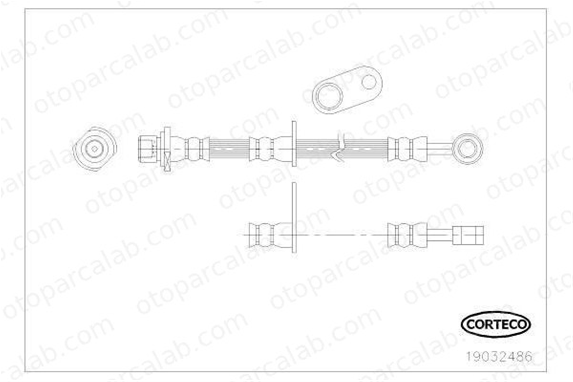 KRAFTVOLL 07080546 Fren Hortumu Ön Sol SUBARU LEGACY II LEGACY IV 26540AE020 26540AE02A