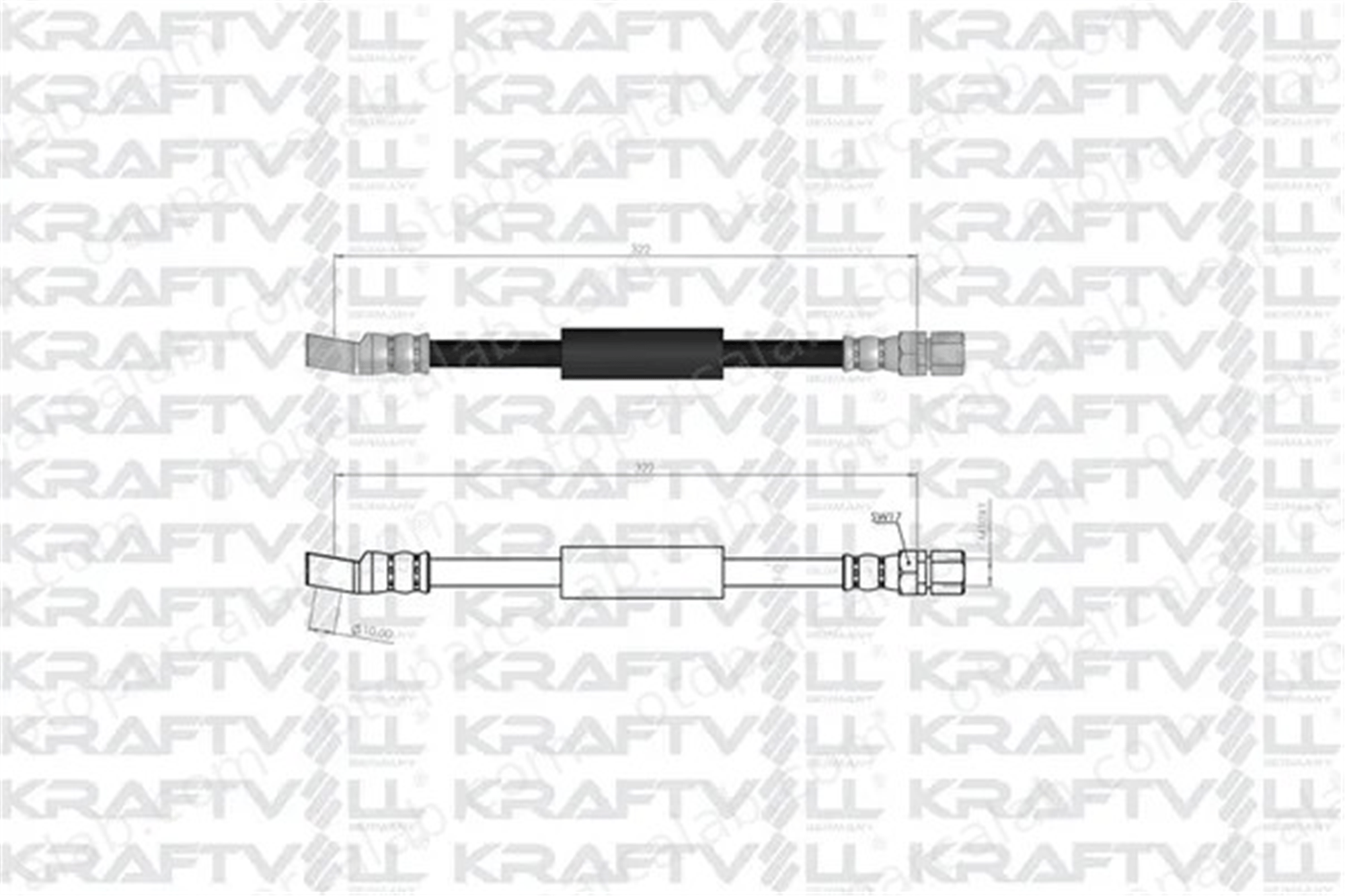 KRAFTVOLL 07080889 Fren Hortumu Ön Sağ veya Sol OPEL KADETT E Hatchback ASTRA F Station wagon 562358 562345