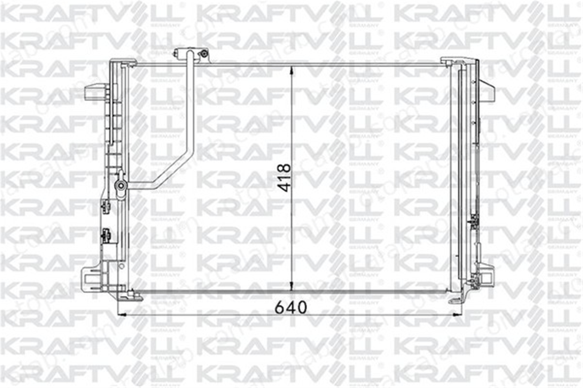 KRAFTVOLL 08060071 Klima Radyatörü MERCEDES-BENZ C-SERISI E-SERISI A2045000654 2045000254