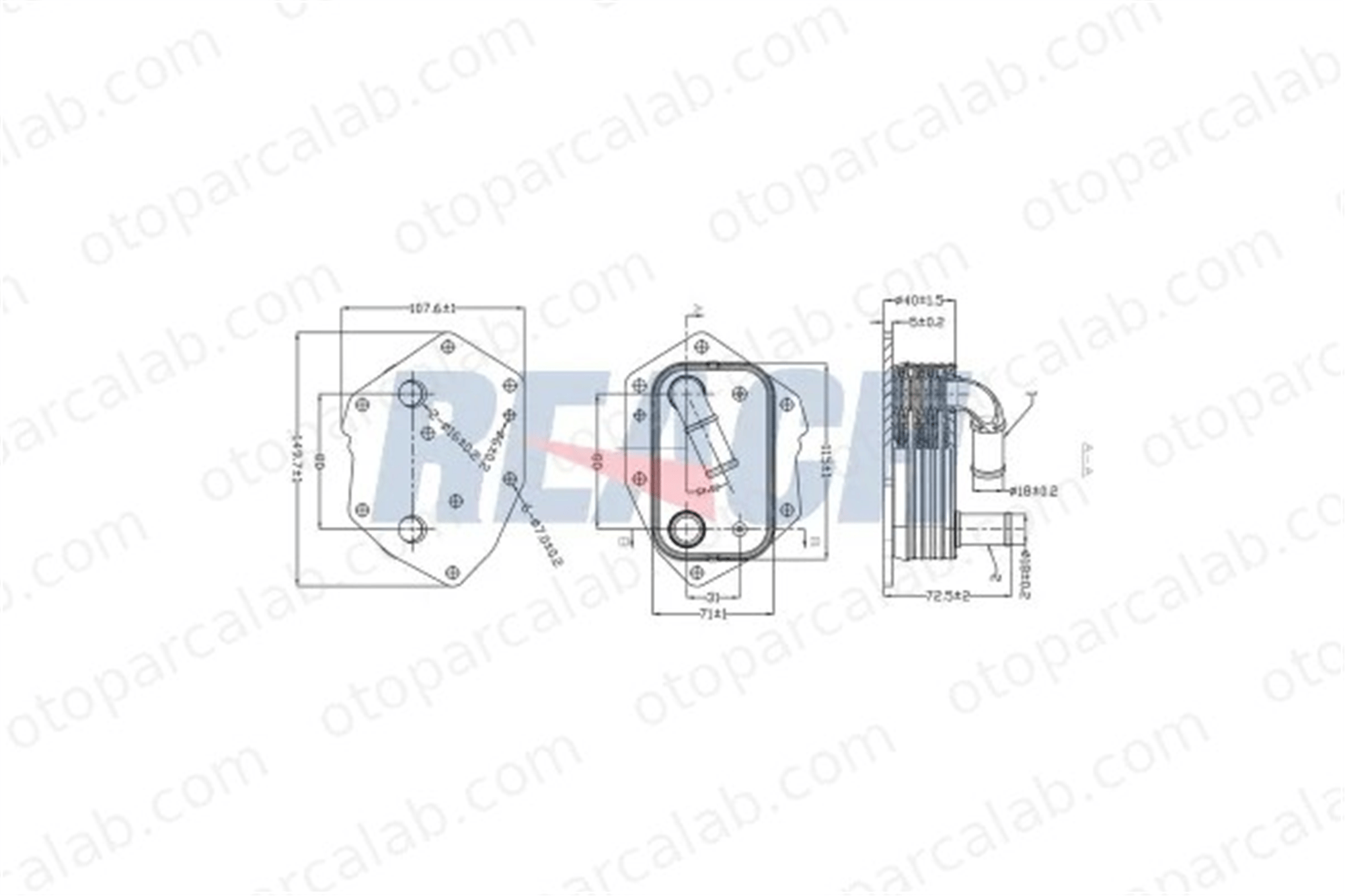 KRAFTVOLL 08090274 Motor Yağ Soğutucu CITROËN C5 III Break JAGUAR XF I LR006653 LR004287