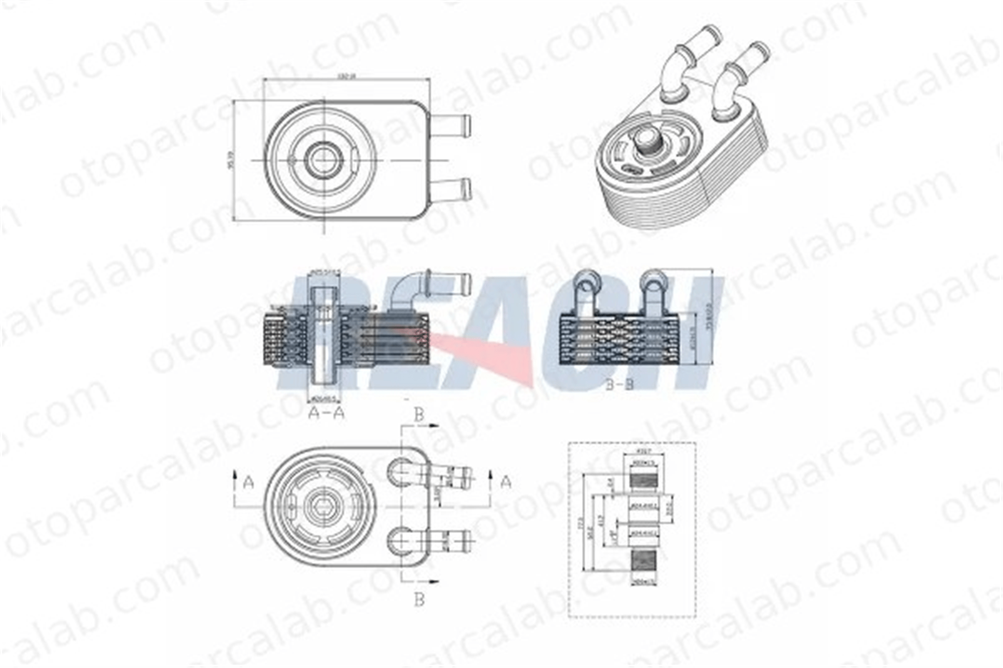 KRAFTVOLL 08090305 Motor Yağ Soğutucu DODGE CALIBER JEEP PATRIOT 4884757AE 4884757AD