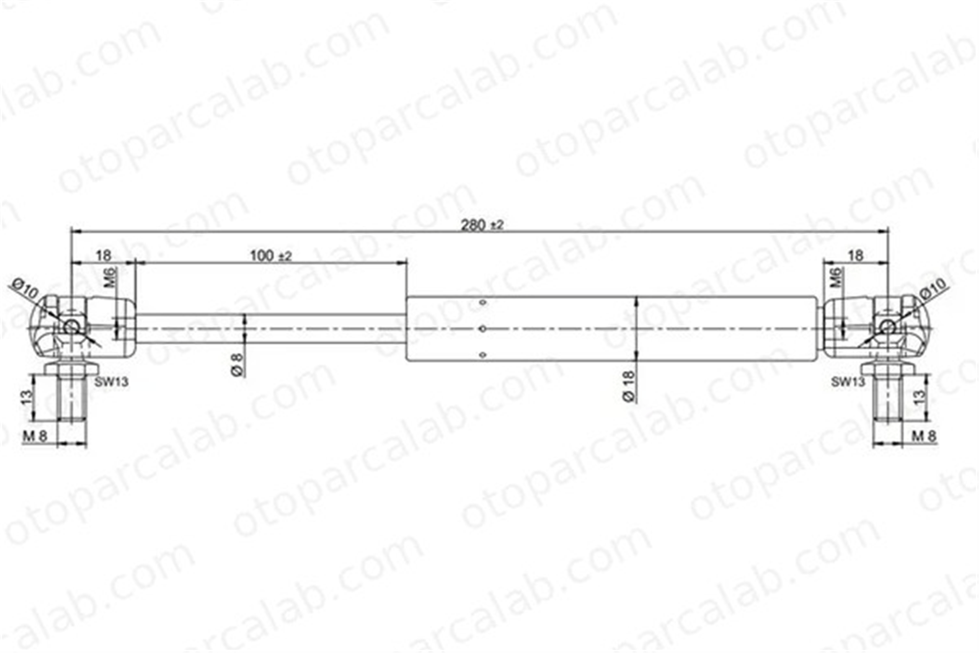 KRAFTVOLL 09010014 Bagaj Amortisörü Sağ veya Sol VW BORA I AUDI A4 B5 6Y5827550A 8D5827552