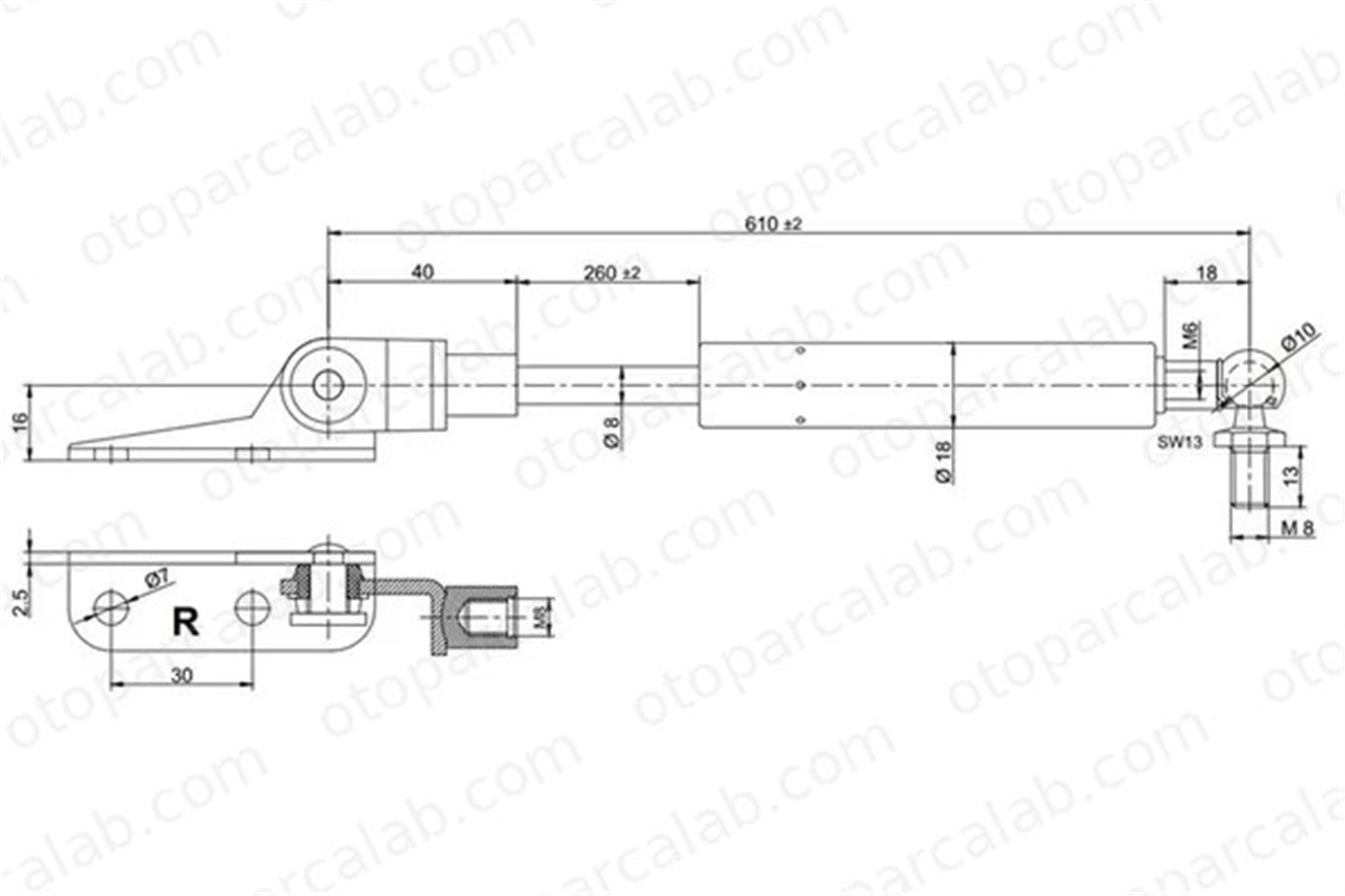 KRAFTVOLL 09010089 Bagaj Amortisörü Sol SUZUKI SWIFT II Hatchback 8180062841 8180062840000