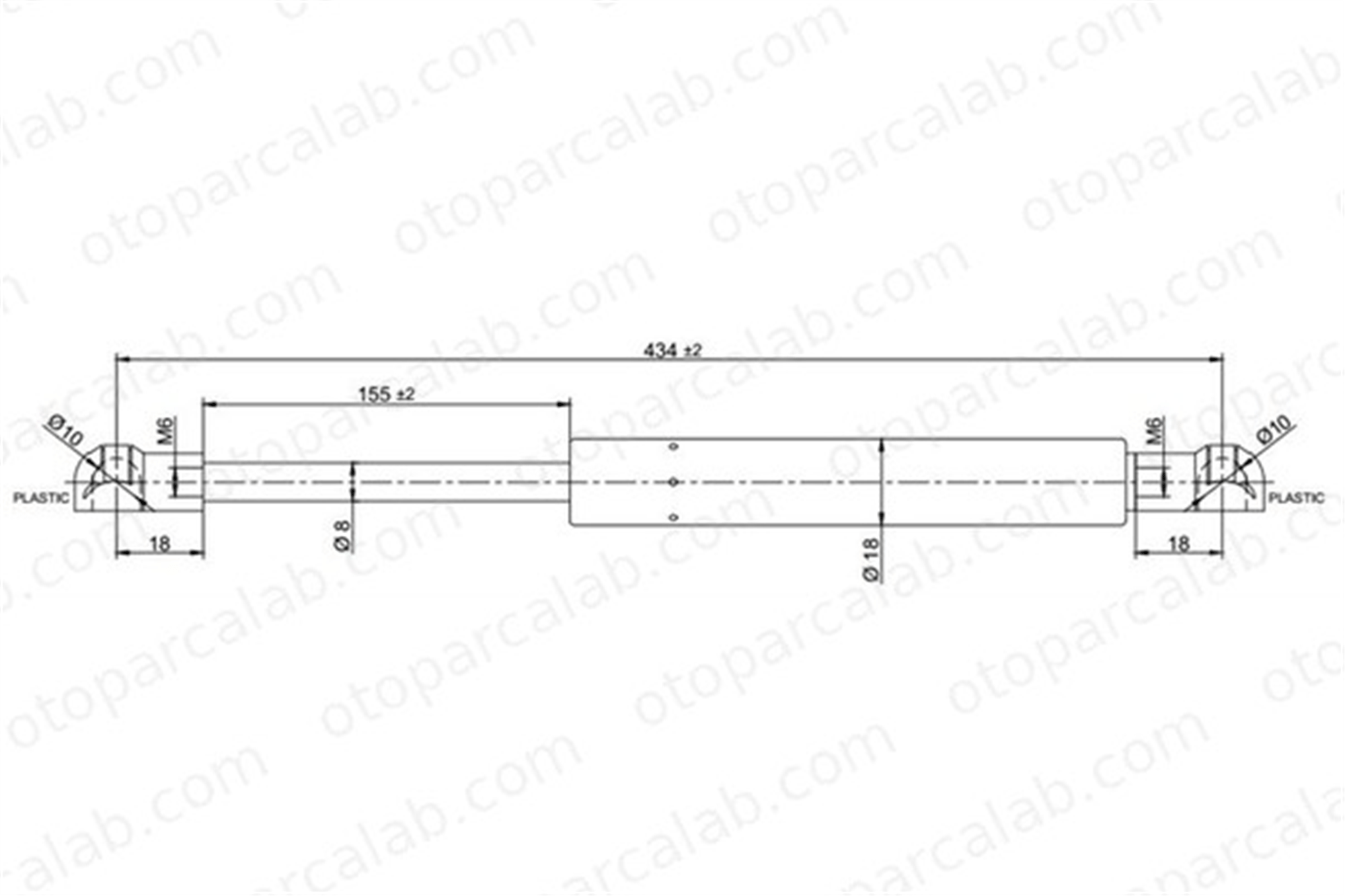 KRAFTVOLL 09010237 Bagaj Amortisörü Sağ veya Sol TOYOTA LAND CRUISER PRADO 689300W010 689400W010