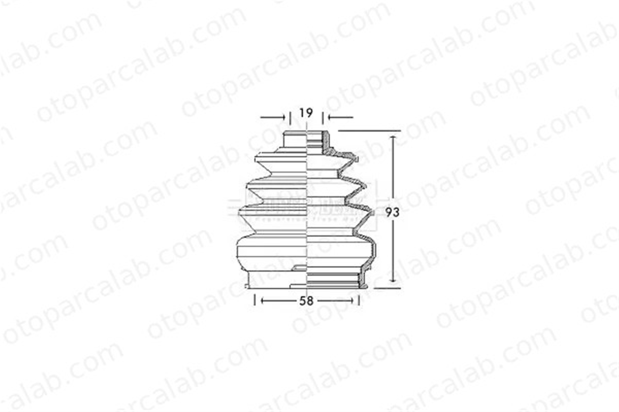 KRAFTVOLL 10020238 Aks Körüğü Ön İç Sağ veya Sol ALFA ROMEO MITO LANCIA YPSILON 7715294 60813077