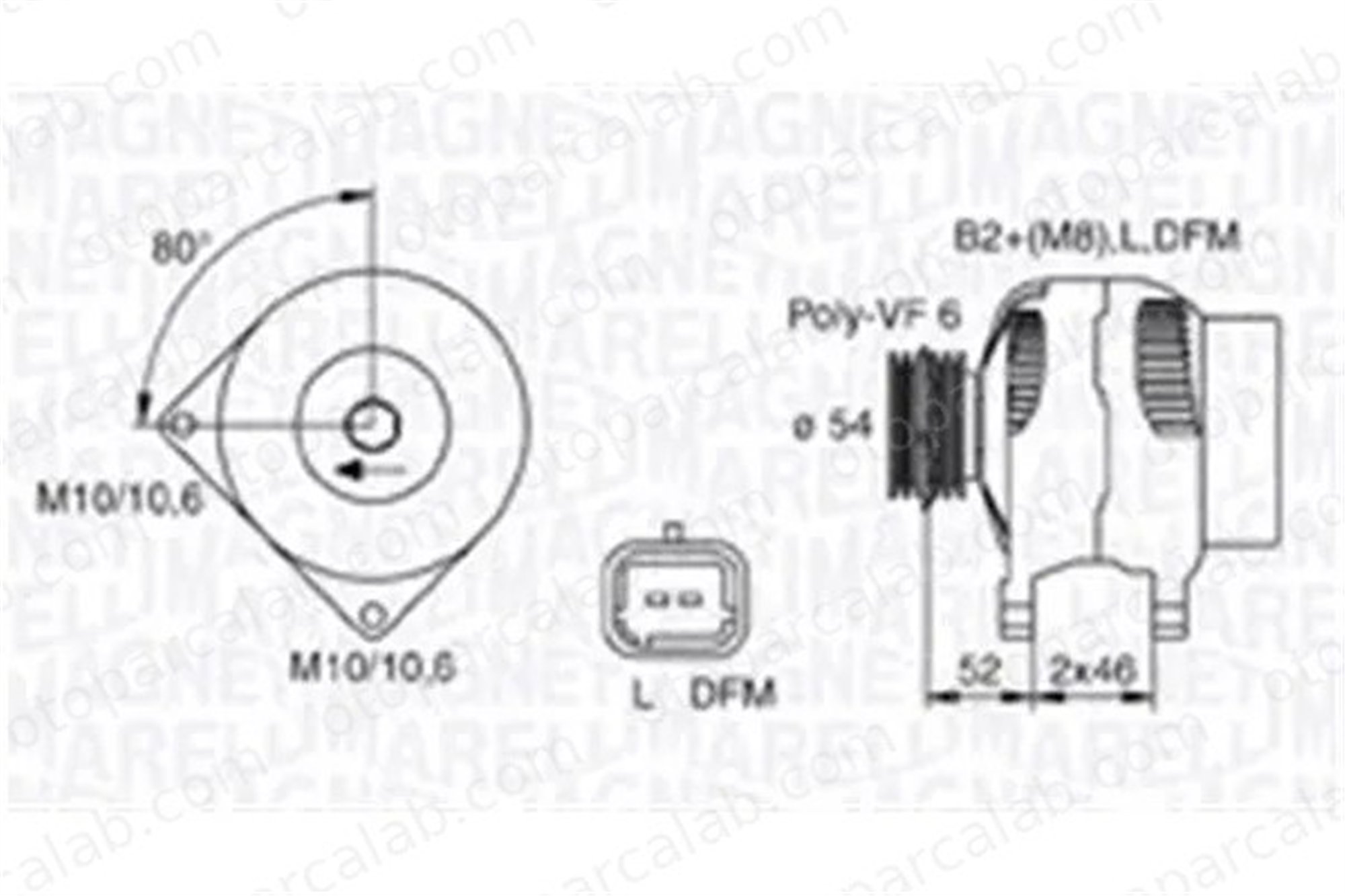 KRAFTVOLL 11020061 Alternatör PEUGEOT EXPERT Panelvan/Van PARTNER Kasa/büyük limuzin 3730027010 3730027011