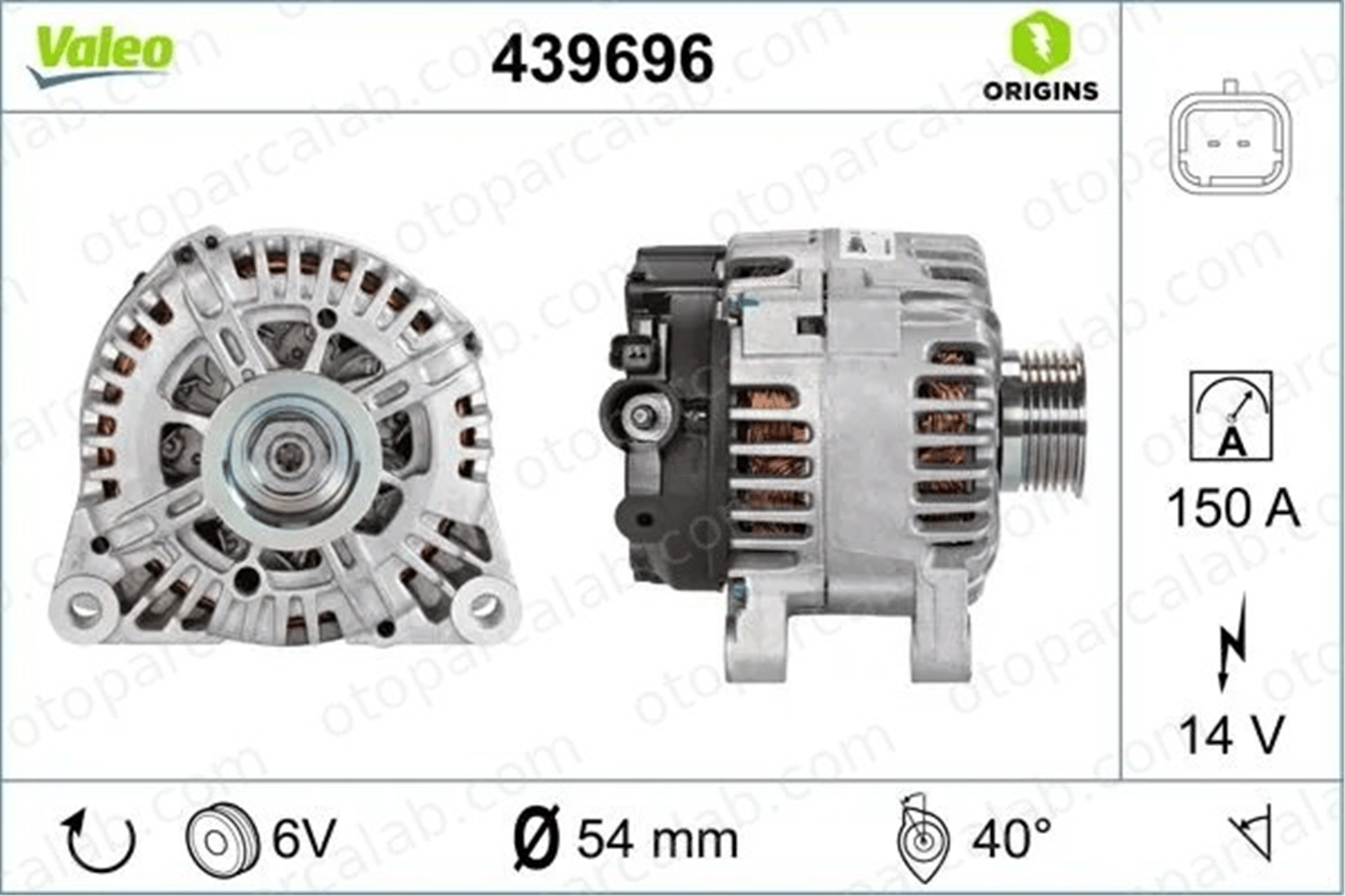 KRAFTVOLL 11020092 Alternatör PEUGEOT 607 206 Hatchback VALEO 439696
