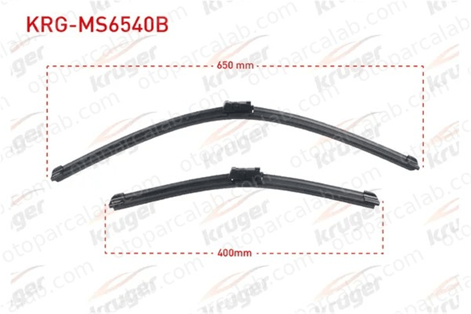 KRUGER MS6540B Silecek Süpürgesi Ön 650/400 mm - 26/16 inç MERCEDES-BENZ E-SERISI T-Model G-SERISI 51791213 51868149