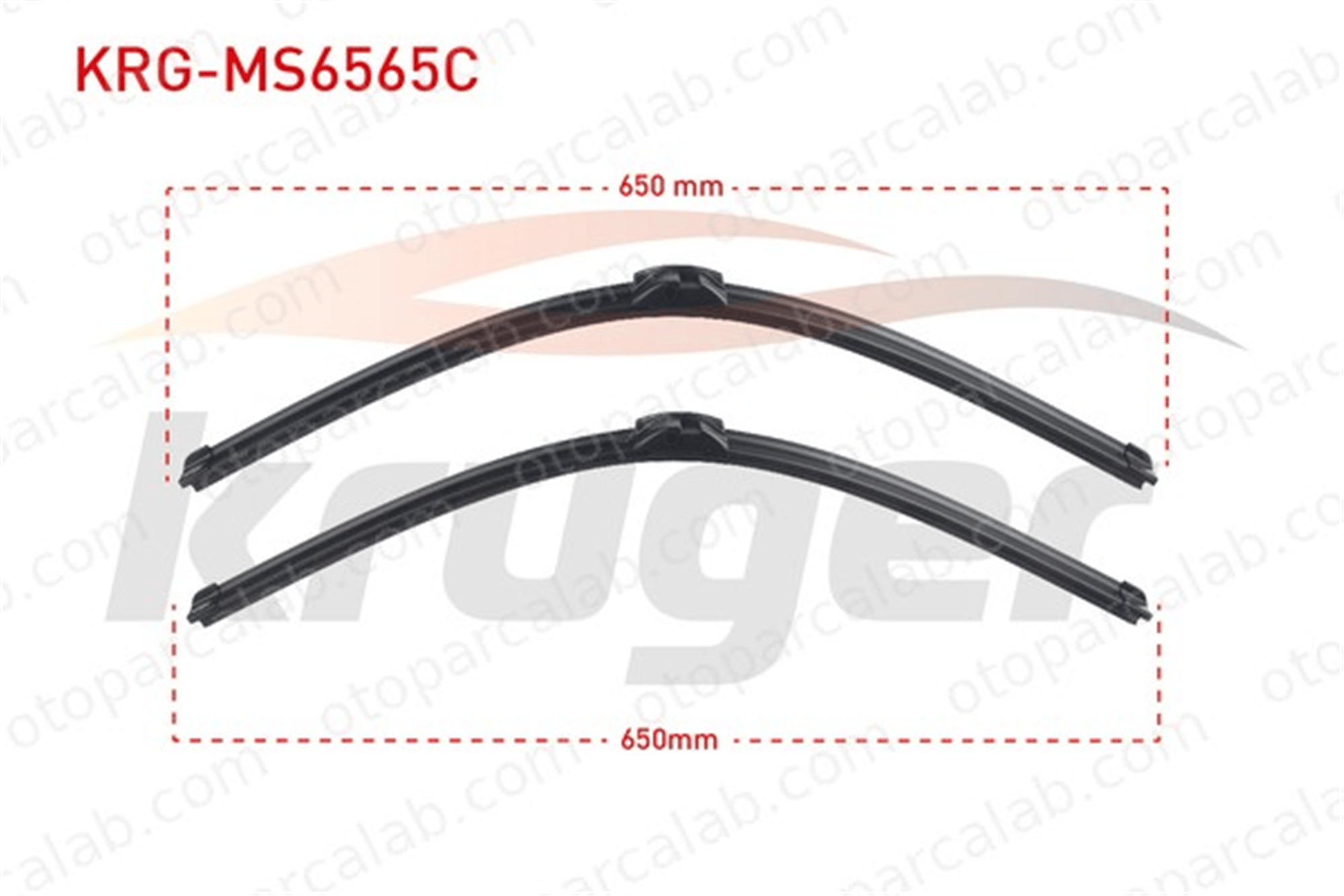 KRUGER MS6565C Silecek Süpürgesi Ön 650/650 mm - 26/26 inç MERCEDES-BENZ S-SERISI PEUGEOT 407 SW 2208201545 2208201745
