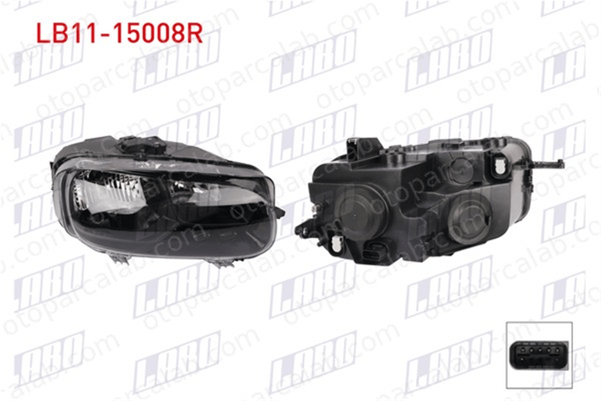 LABO LB11-15008R Far Sağ CITROËN BERLINGO Kasa/büyük limuzin BERLINGO 9816825080