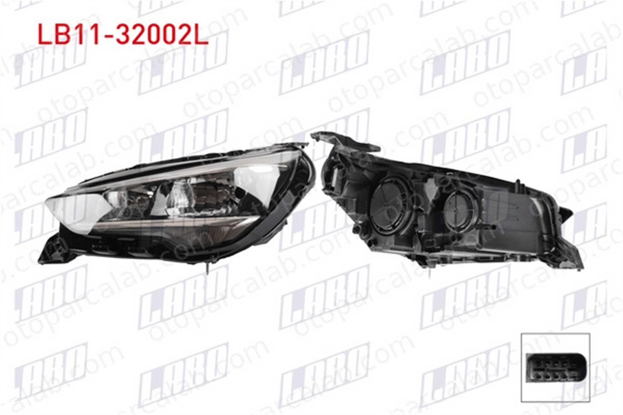 LABO LB11-32002L Far Sol OPEL CORSA F CORSA F Kasa/eğik arka 9829465580