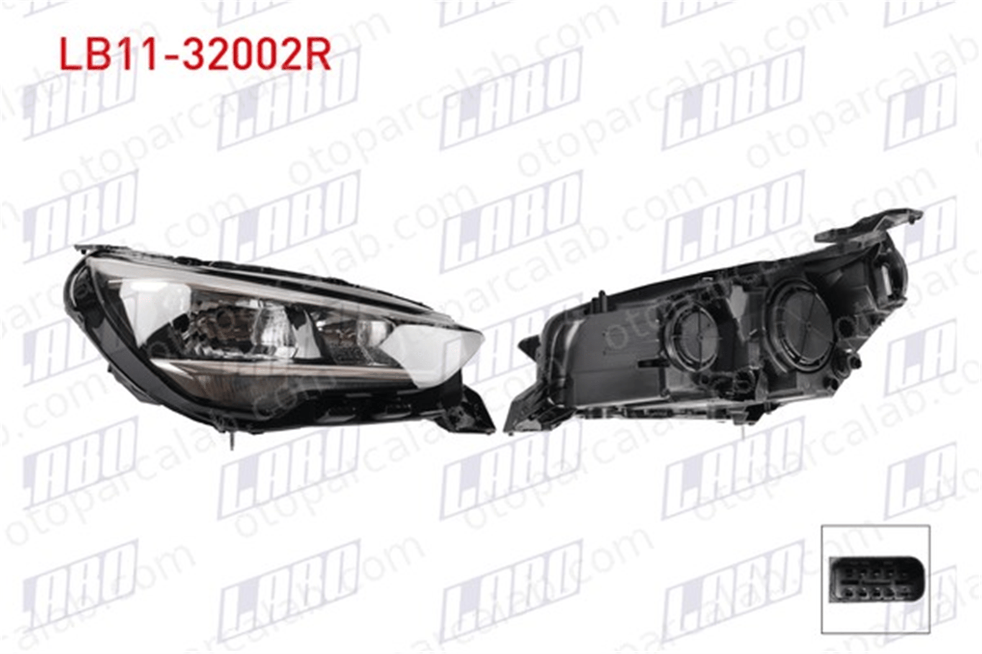LABO LB11-32002R Far Sağ OPEL CORSA F CORSA F Kasa/eğik arka 9829465380