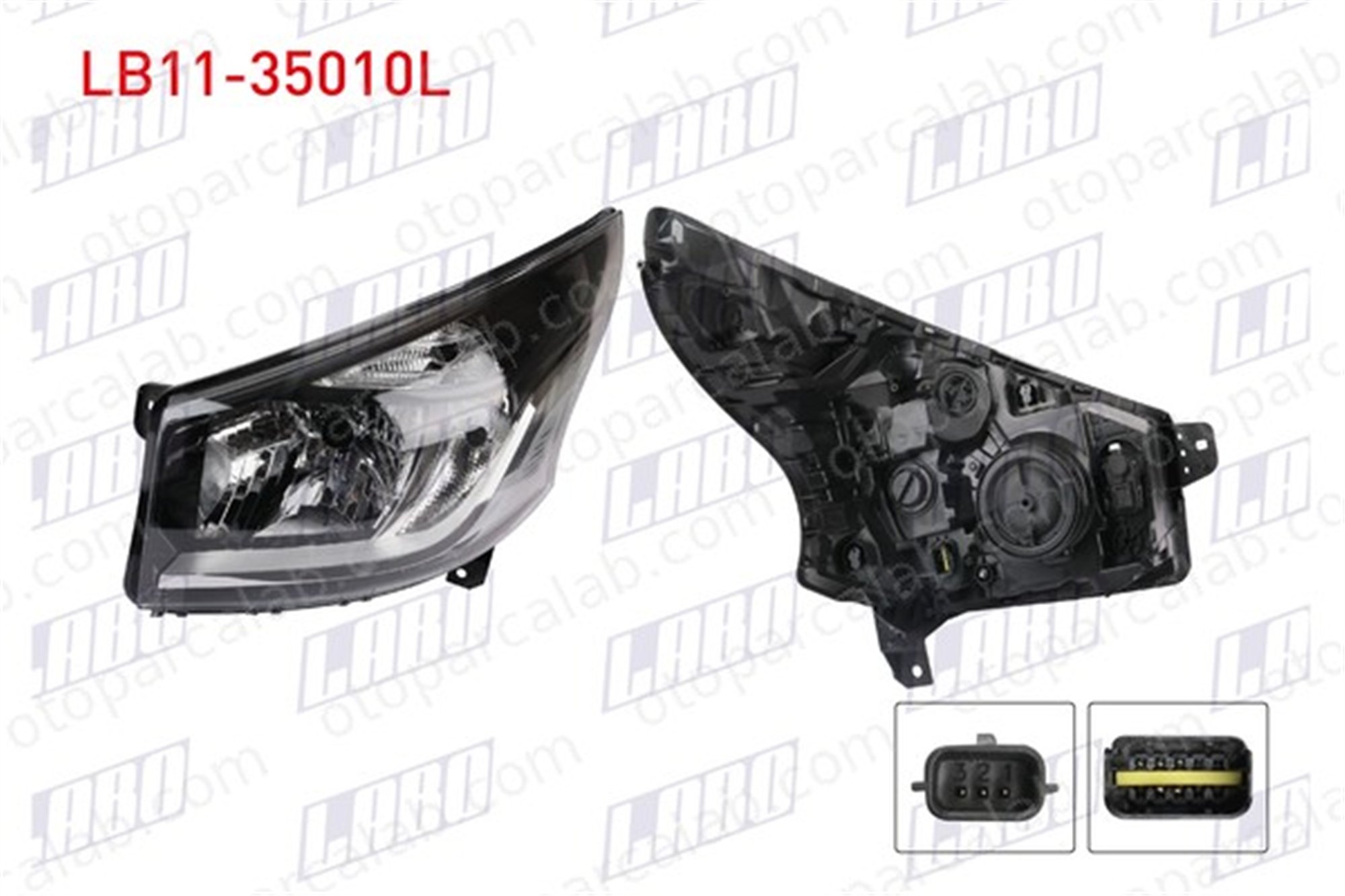 LABO LB11-35010L Far Sol FIAT TALENTO Panelvan/Van TALENTO Minibüs/Otobüs 260605401R 260607539R