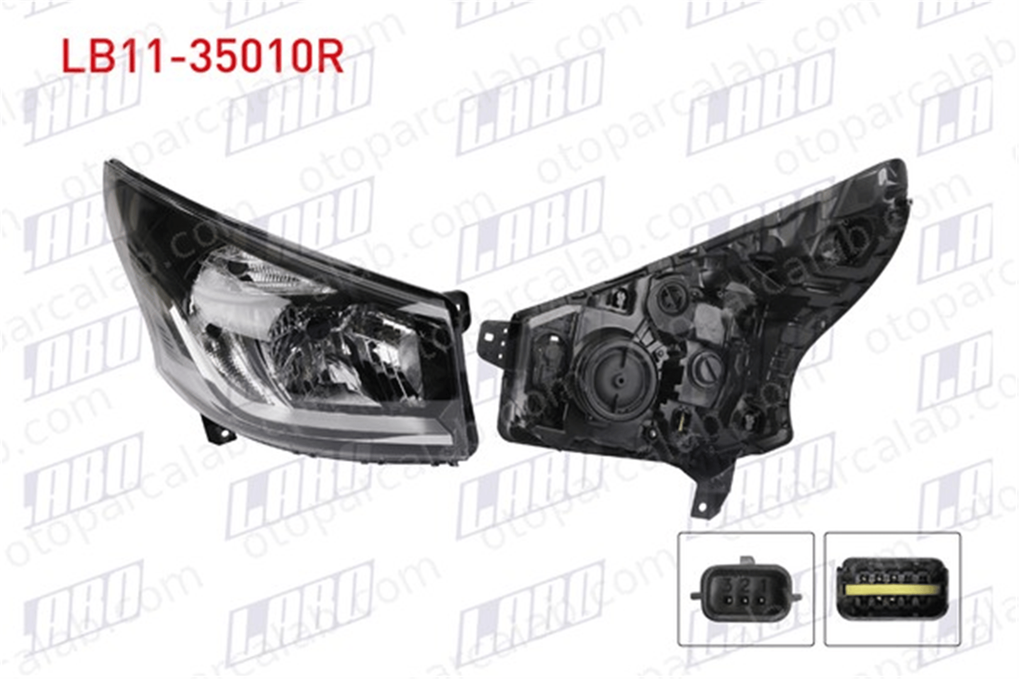 LABO LB11-35010R Far Sağ FIAT TALENTO Panelvan/Van TALENTO Minibüs/Otobüs 260104391R 260604391R