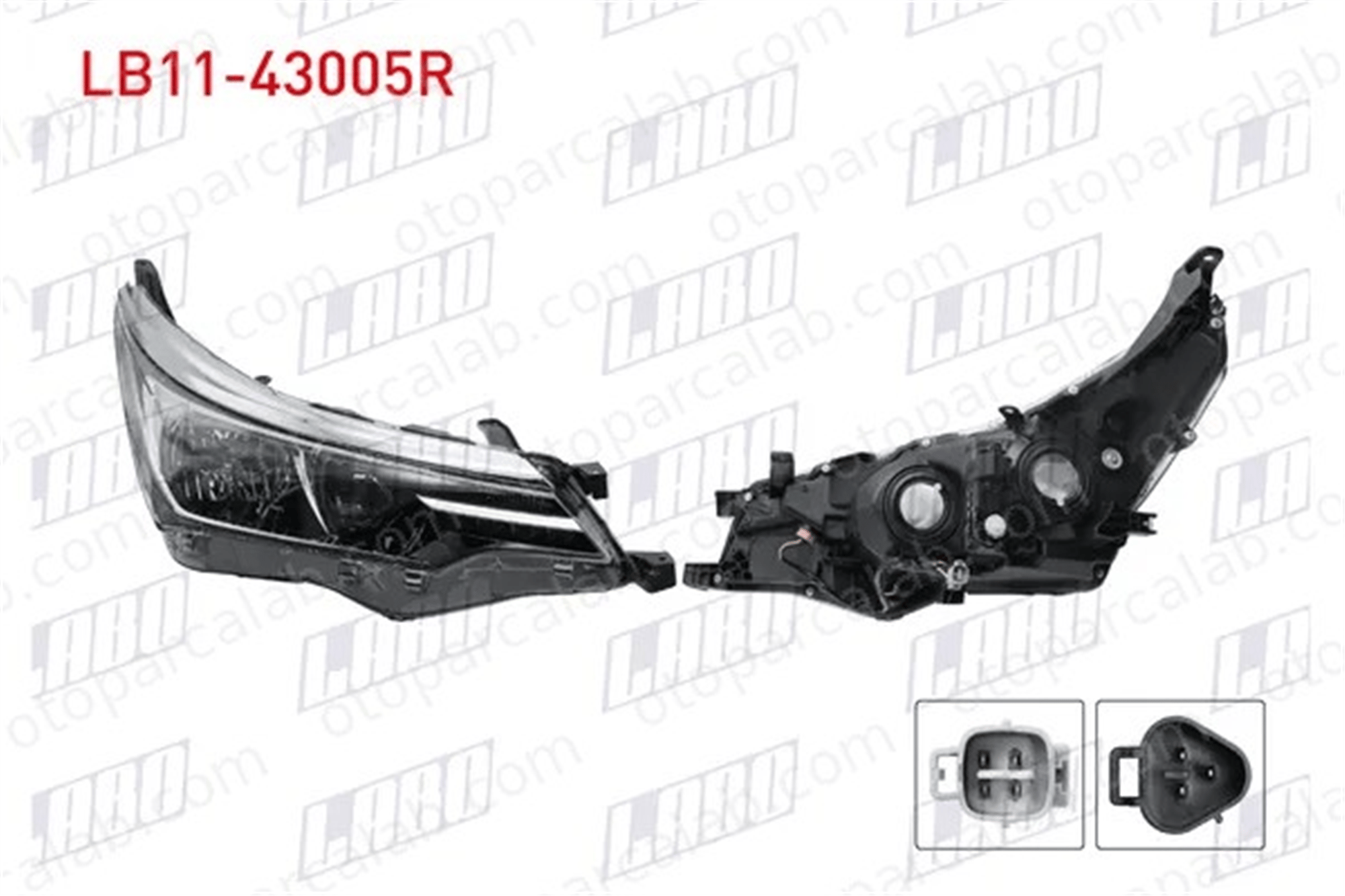 LABO LB11-43005R Far Lambası Sağ TOYOTA COROLLA Sedan 8113002L50 8113012D80
