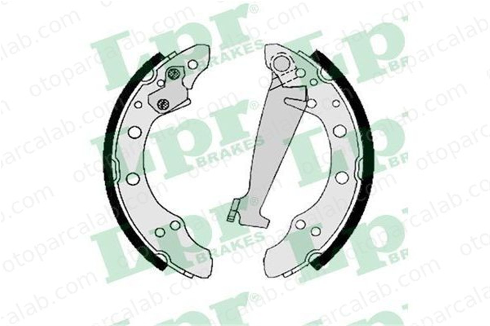 LPR 06830 Fren Pabuçlu Balata Arka VW POLO GOLF II 115331141 115331142