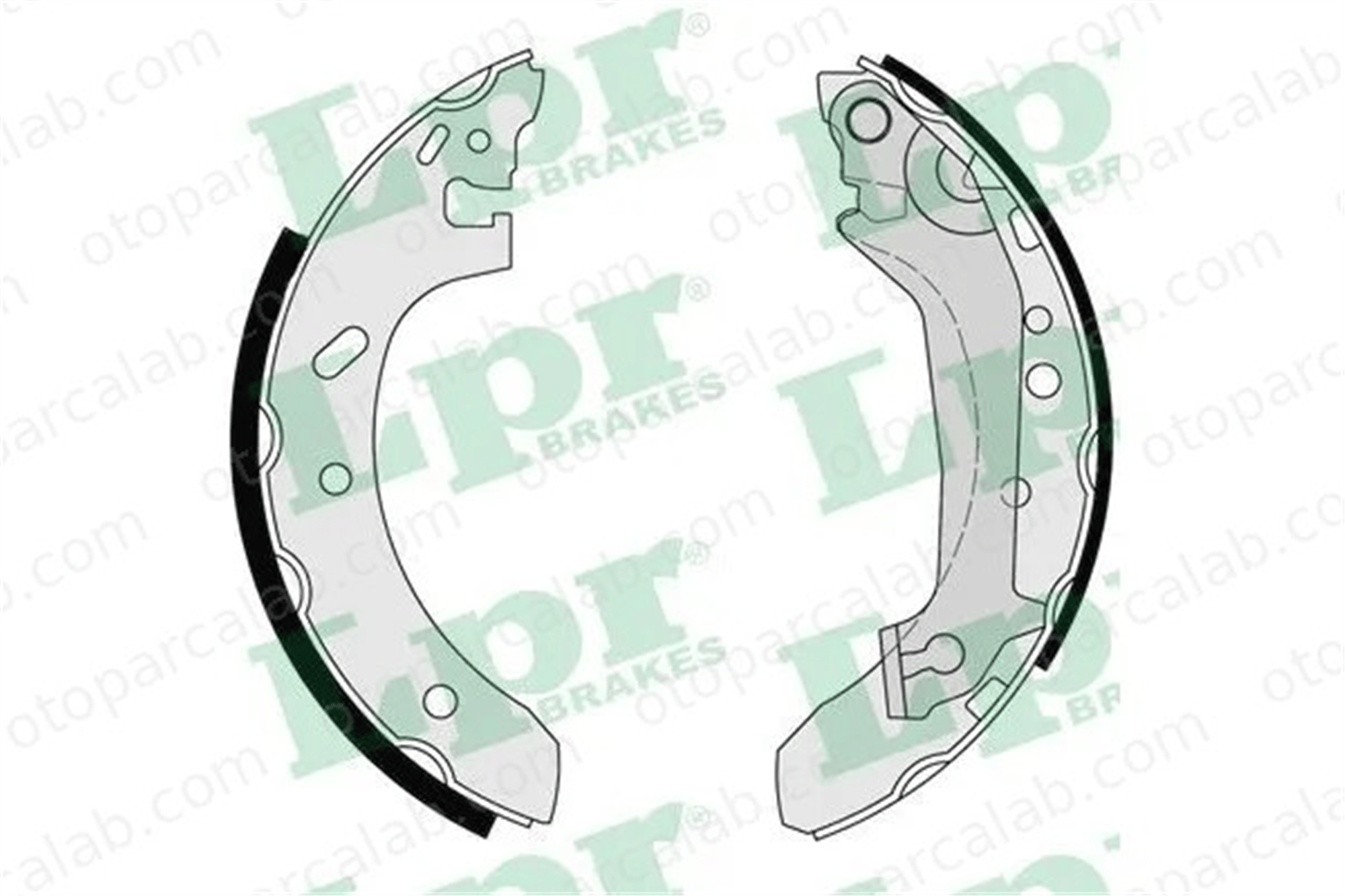 LPR 07155 Fren Pabuçlu Balata Arka FORD ESCORT VI ESCORT VI Turnier 1005968 1017209