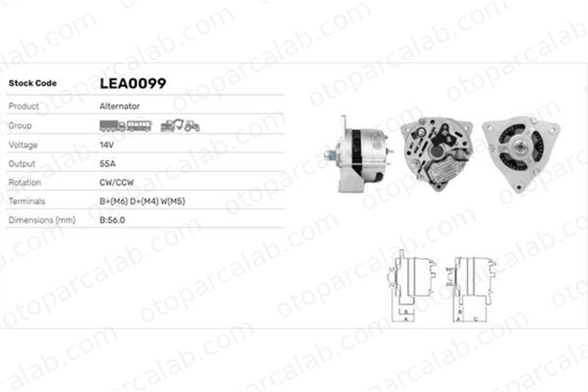LUCAS ELEKTRIK LEA0099 Alternatör MERCEDES-BENZ AROCS ACTROS MP4 / MP5 LEA0099 5710916