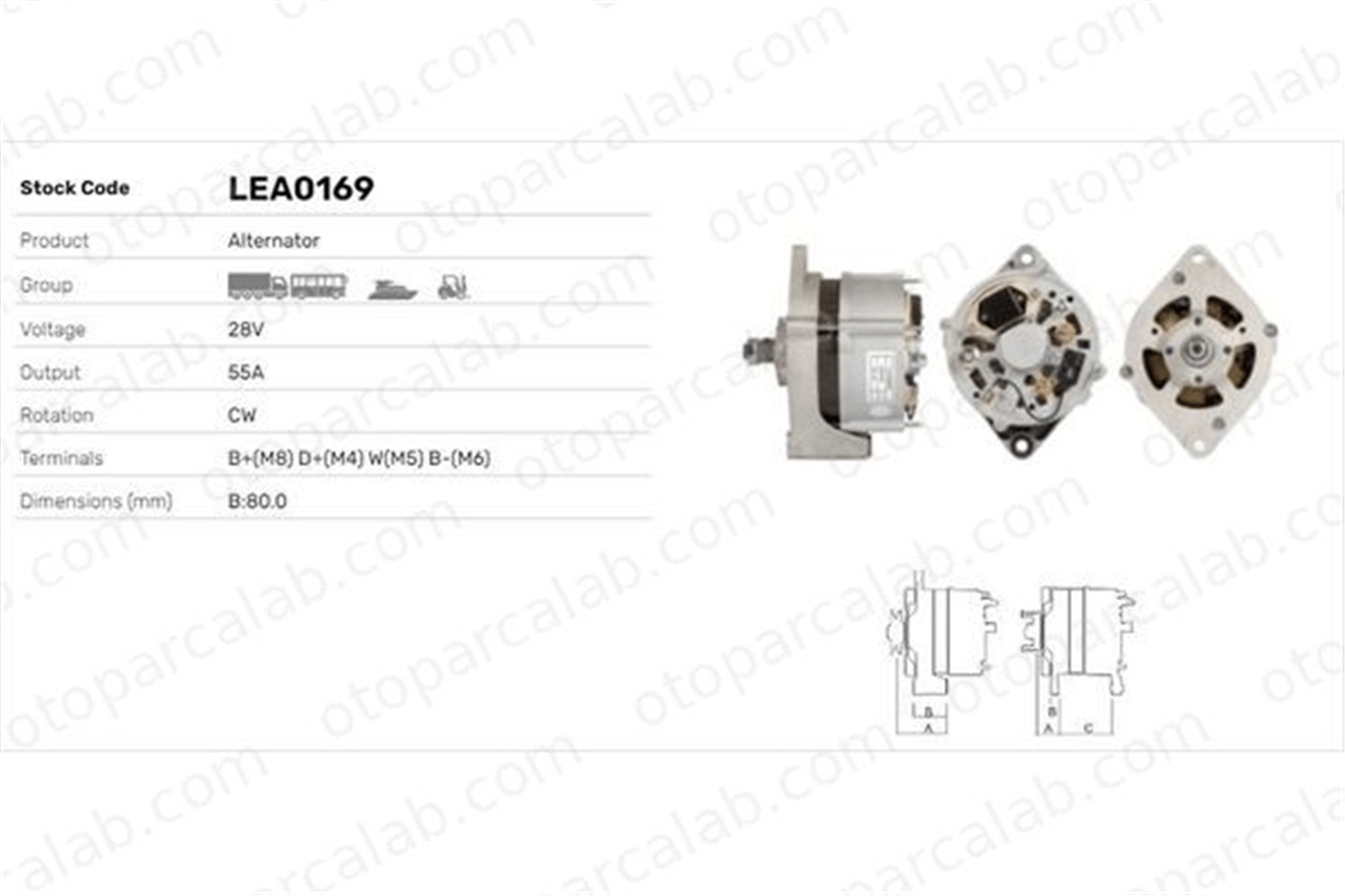 LUCAS ELEKTRIK LEA0169 Alternatör SCANIA R II P II 1516533R 81261016009