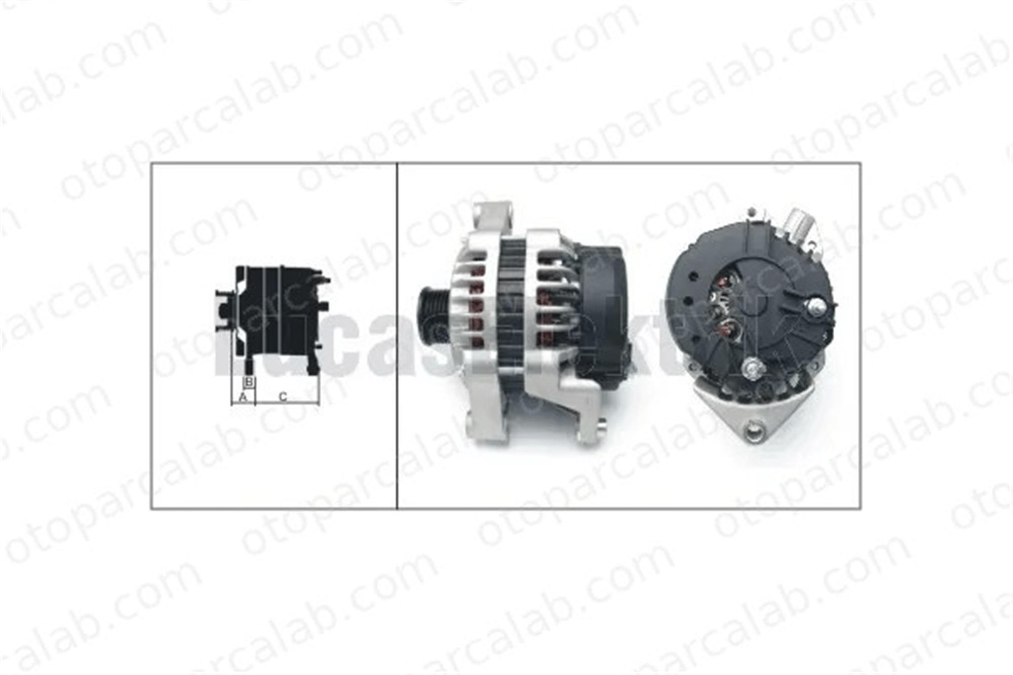 LUCAS ELEKTRIK LEA0172 Alternatör OPEL ASTRA F Station wagon VECTRA A 6204178 10480409