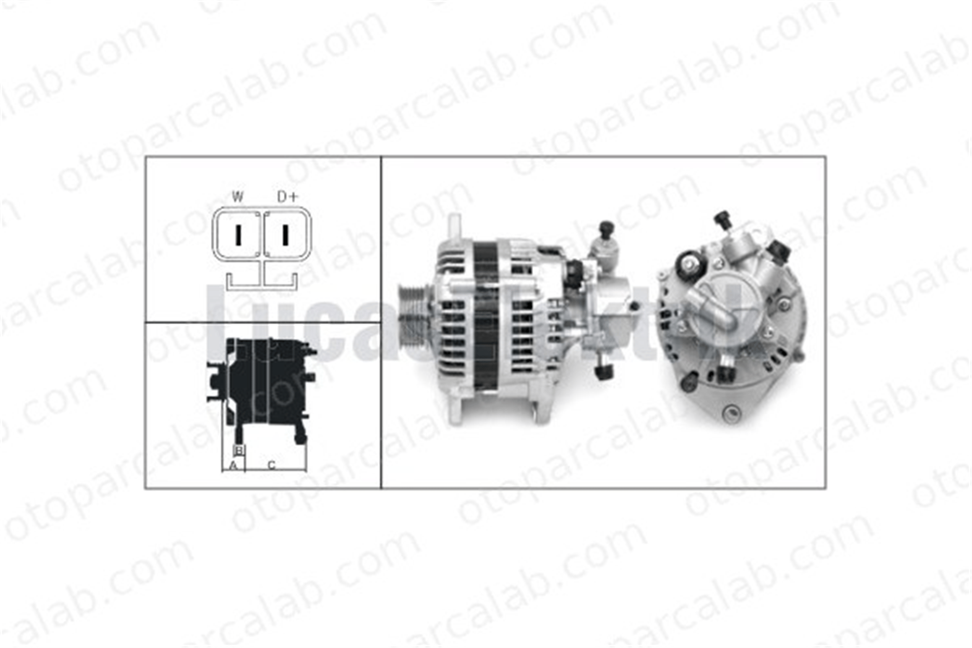 LUCAS ELEKTRIK LEA0232 Alternatör OPEL MONZA A SENATOR A 1204157 1204158