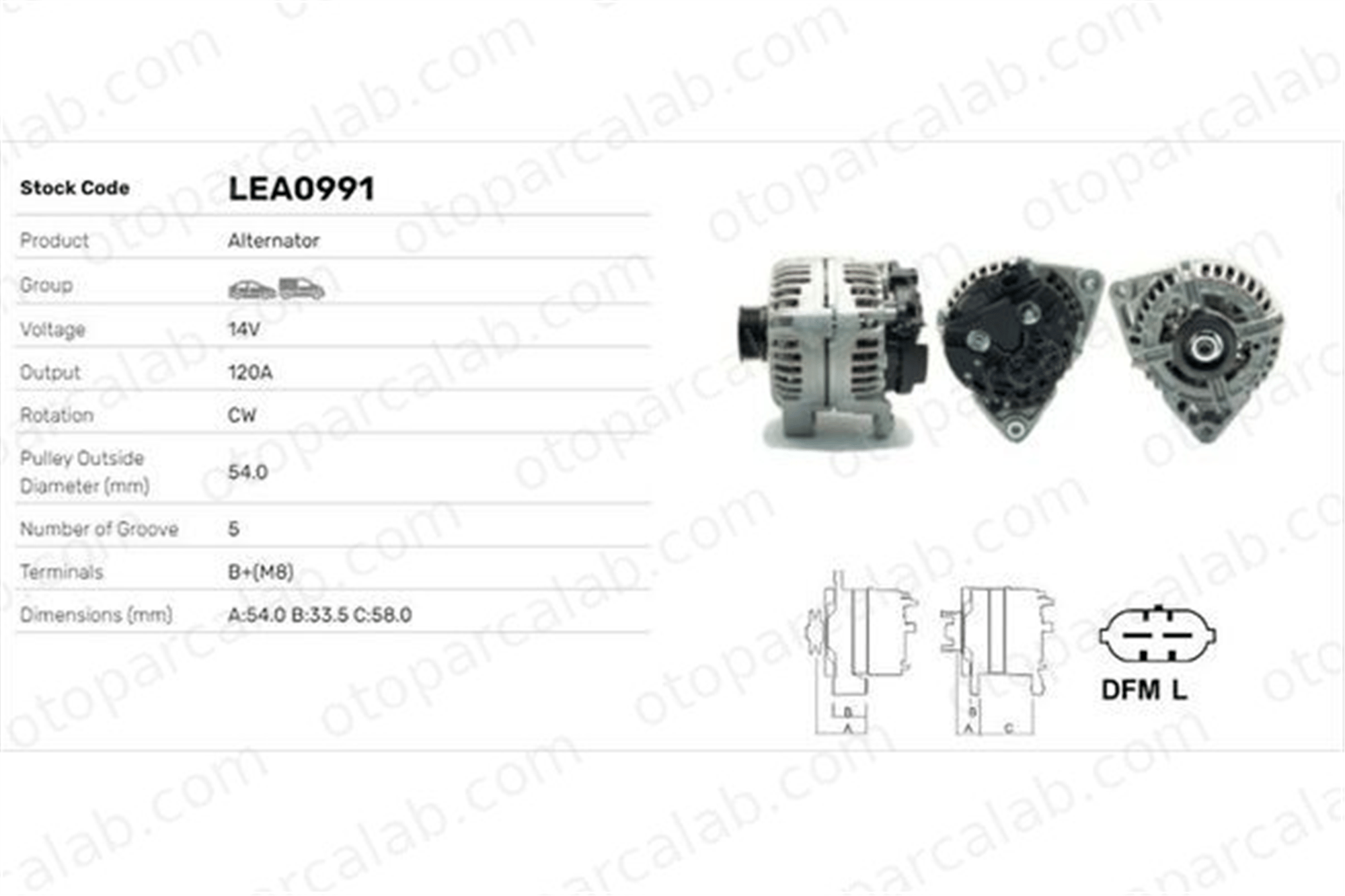 LUCAS ELEKTRIK LEA0991 Alternatör OPEL CORSA D CORSA D Kasa/eğik arka 1202347 95515977
