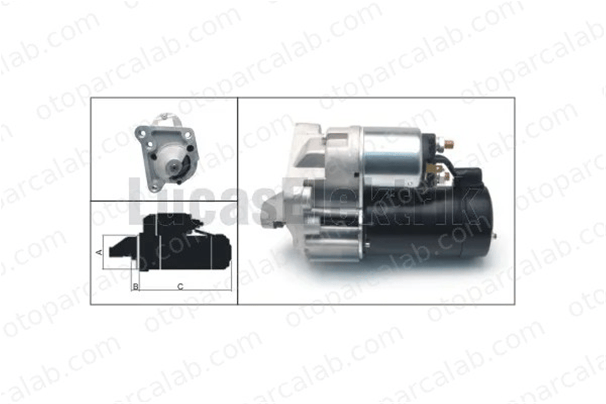 LUCAS ELEKTRIK LES0301 Marş Dinamosu RENAULT 11 9 310515 34557389
