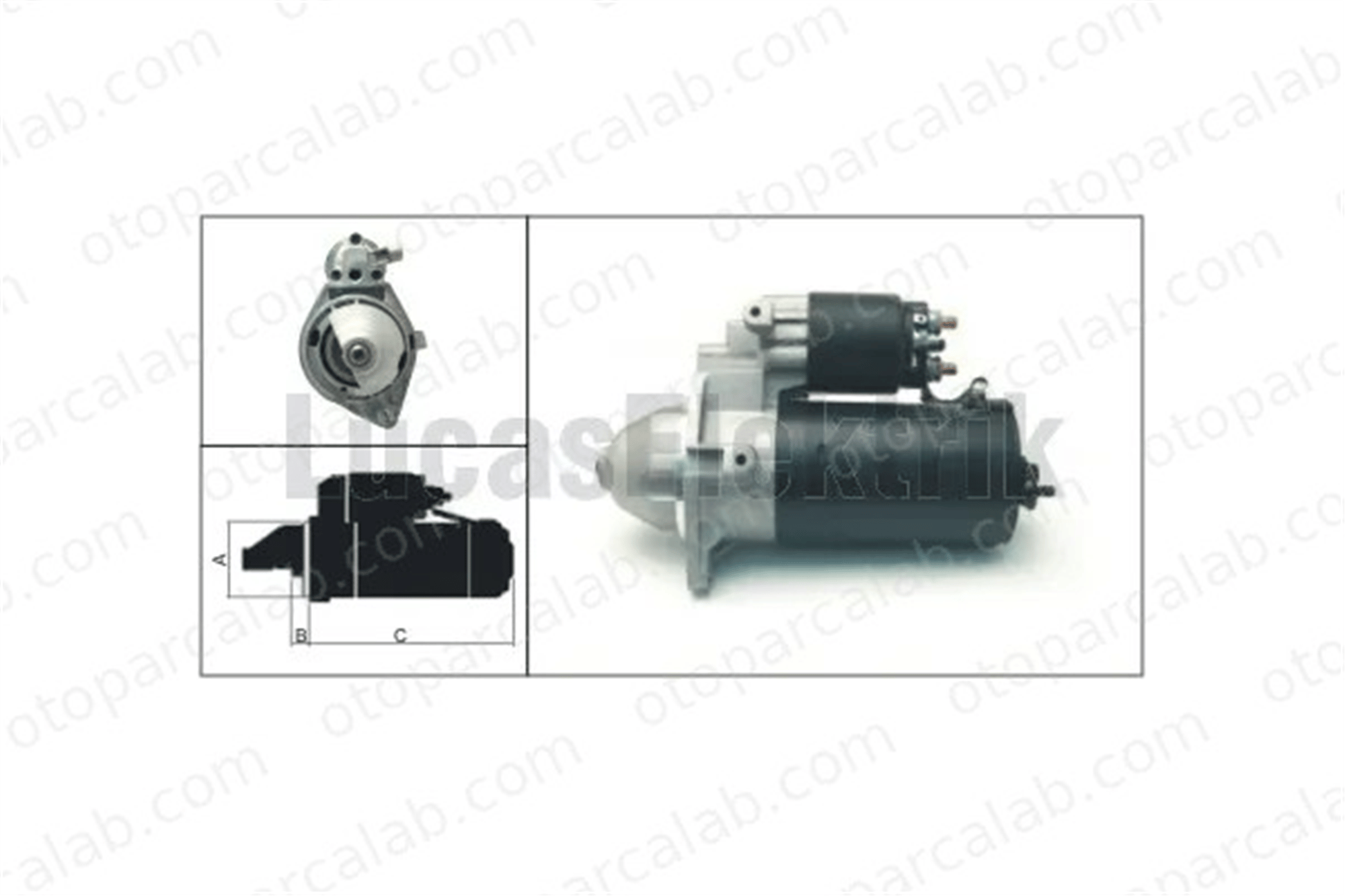 LUCAS ELEKTRIK LES0366 Marş Dinamosu OPEL ASTRA G Hatchback ASTRA G Sedan 55351630 9200962