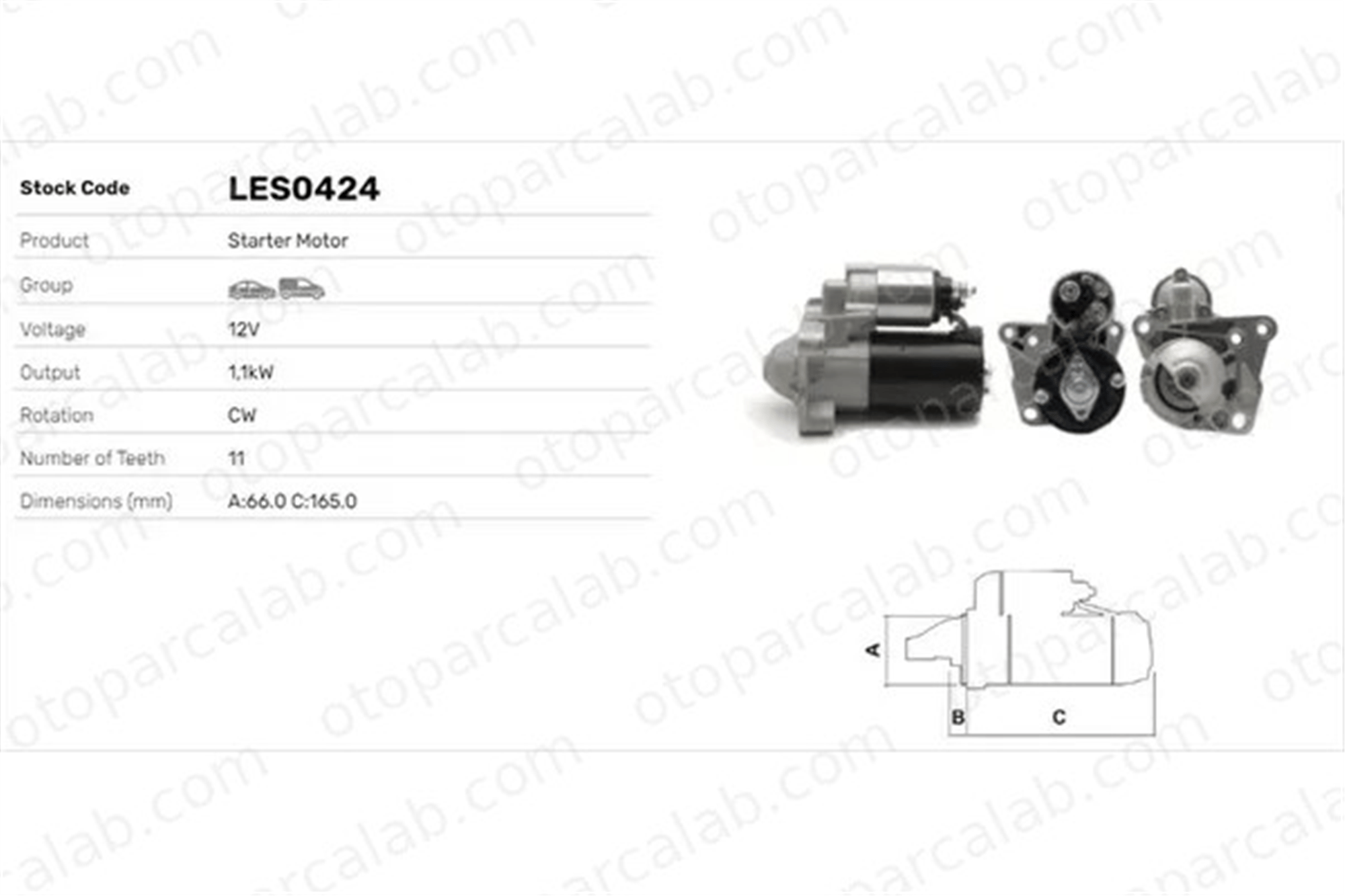 LUCAS ELEKTRIK LES0424 Marş Dinamosu RENAULT LAGUNA II Grandtour MEGANE III Coupe 2330000Q1D 2330000QAH