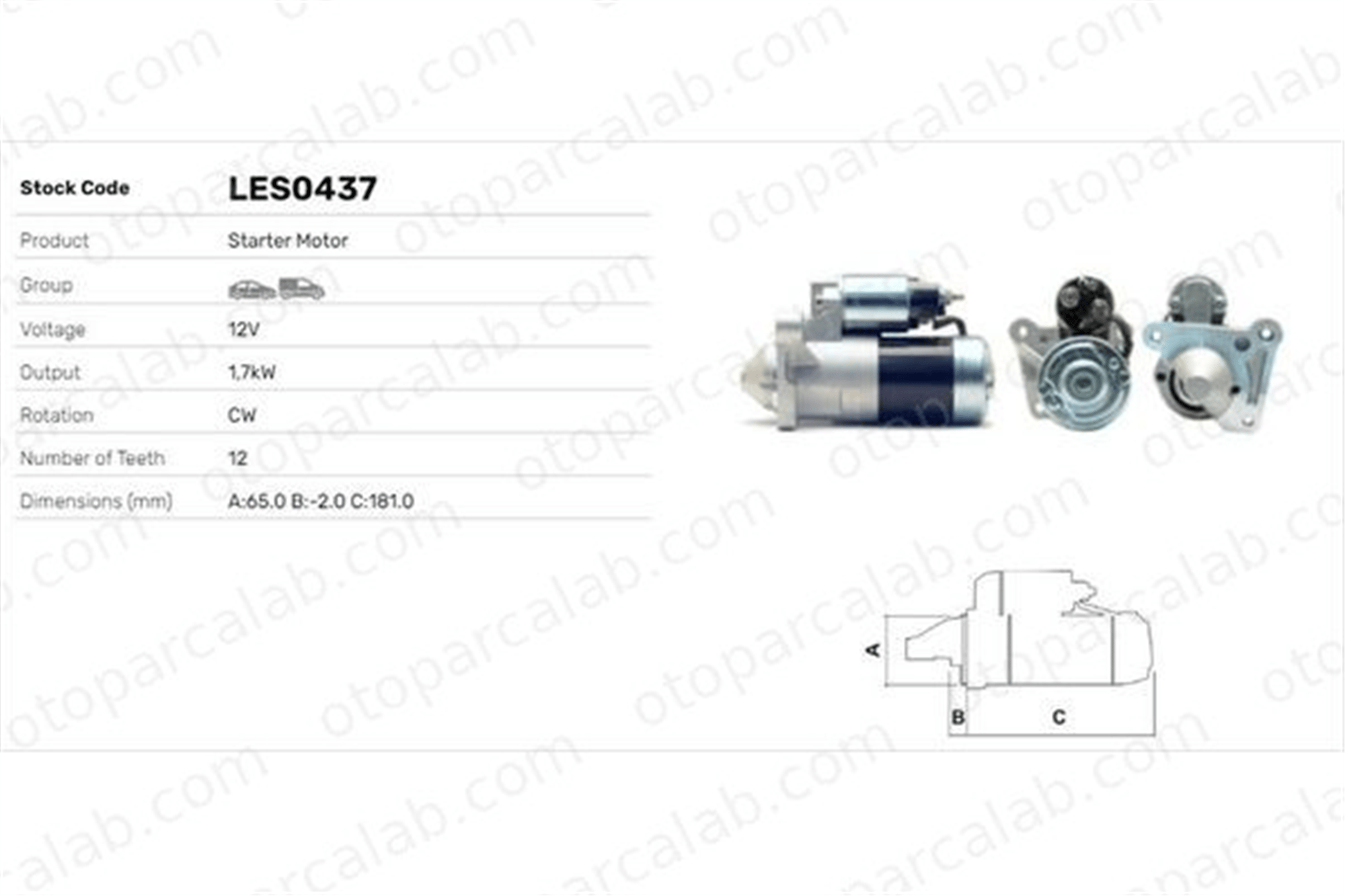 LUCAS ELEKTRIK LES0437 Marş Dinamosu RENAULT KANGOO Express SCÉNIC I MPV 7700116282 8200676296