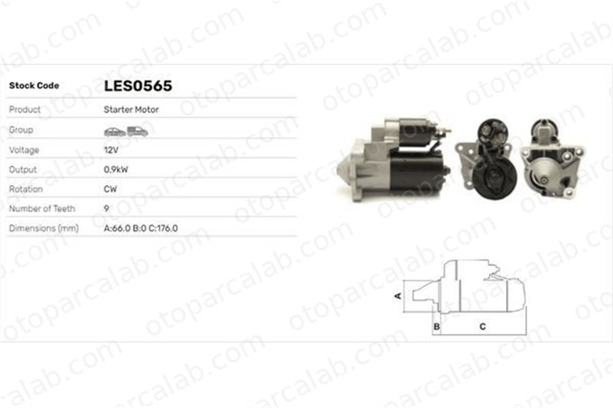 LUCAS ELEKTRIK LES0565 Marş Dinamosu RENAULT LAGUNA II Grandtour SCÉNIC I MPV 7700872450 7700115294