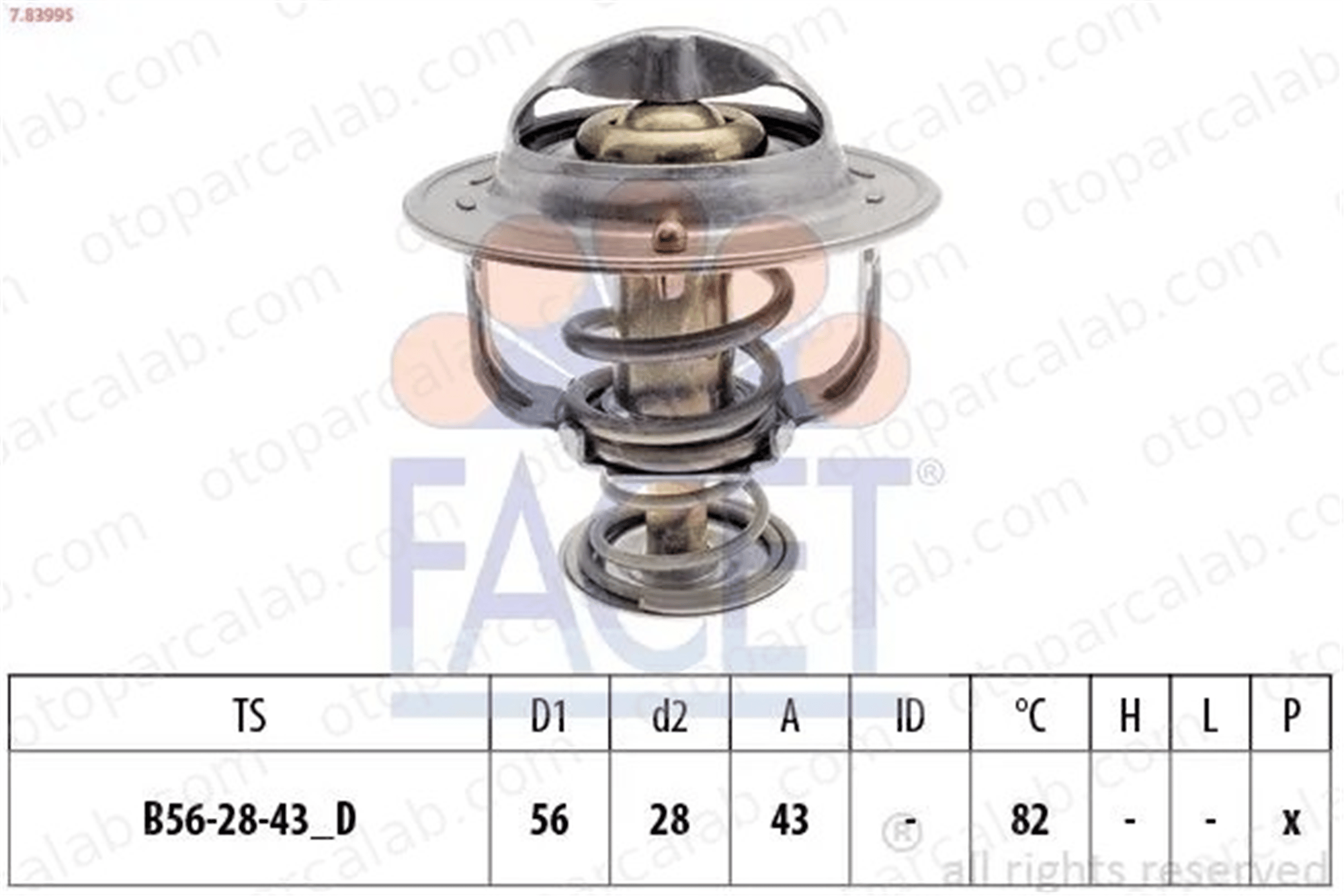 MADE IN JAPON WV56TB-82A Termostat TOYOTA AVENSIS Station wagon AVENSIS Sedan 9091603125 9091603075
