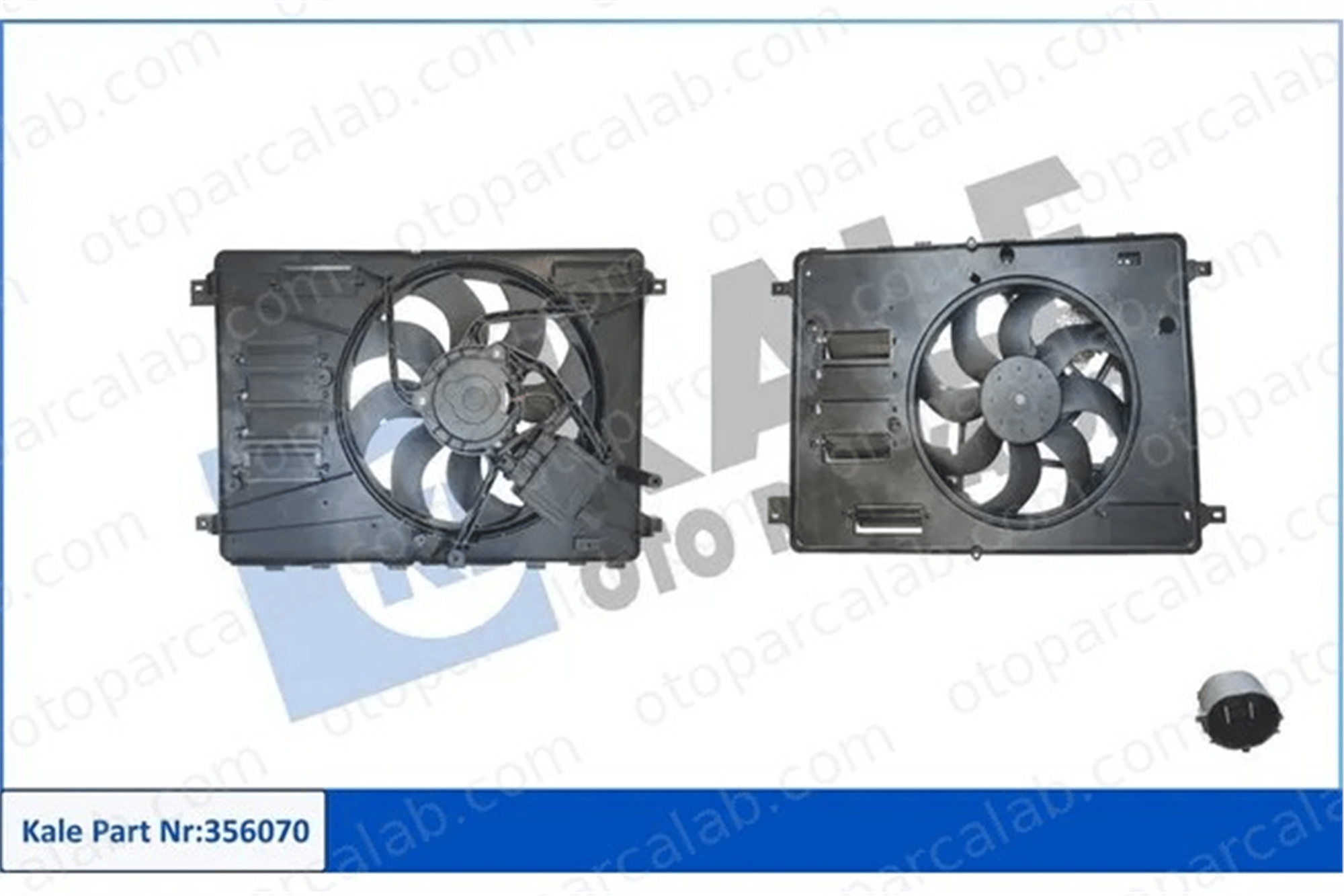 MADE IN TAIWAN 6G918C607GL Radyatör Fan ve Motoru FORD GALAXY II MONDEO IV 6G918C607GK 1377555