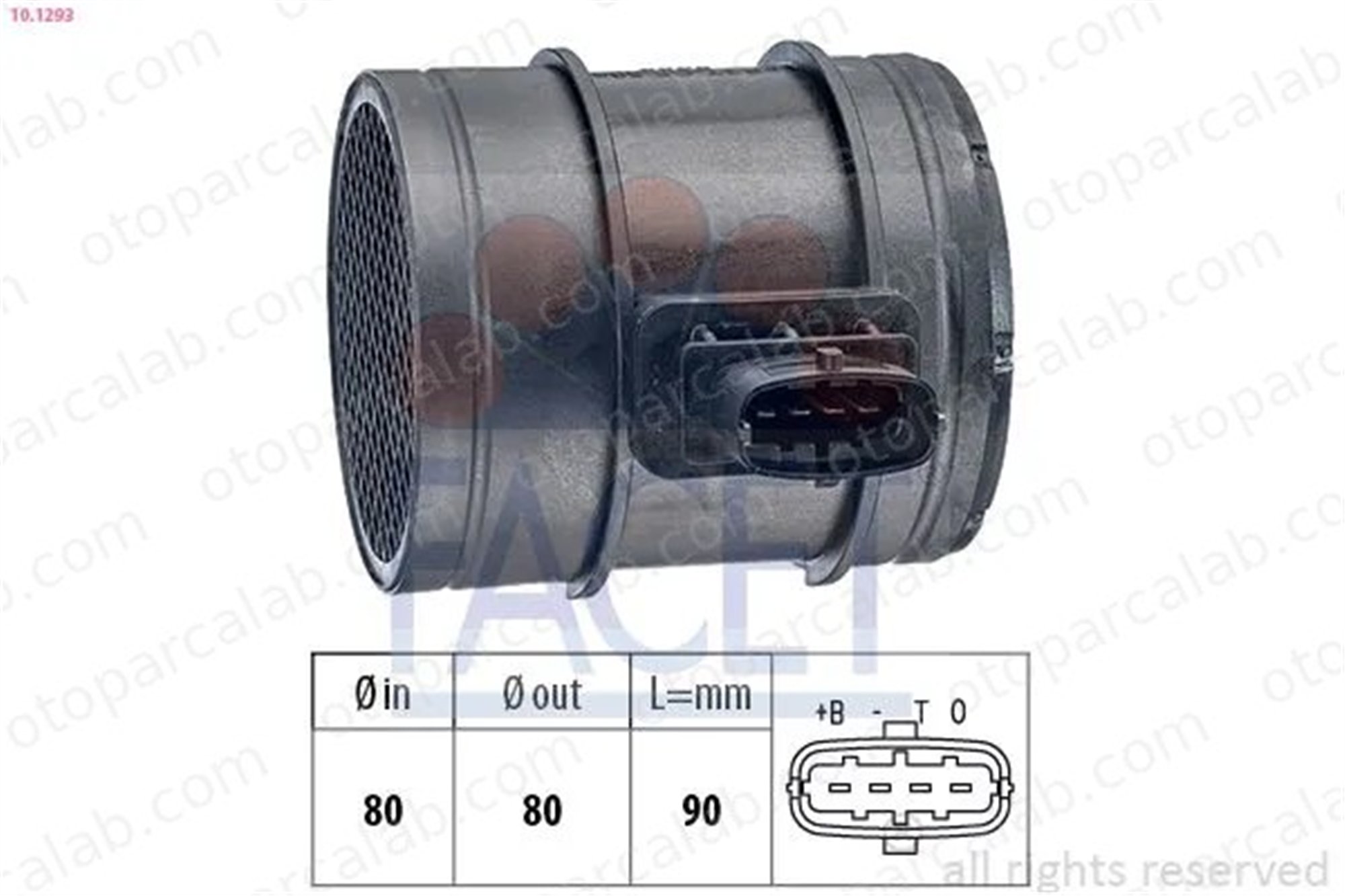 MAGNETI MARELLI 259003455800 Hava Debimetresi IVECO DAILY IV Platform şasi DAILY IV Panelvan/Van 51827033 55190587