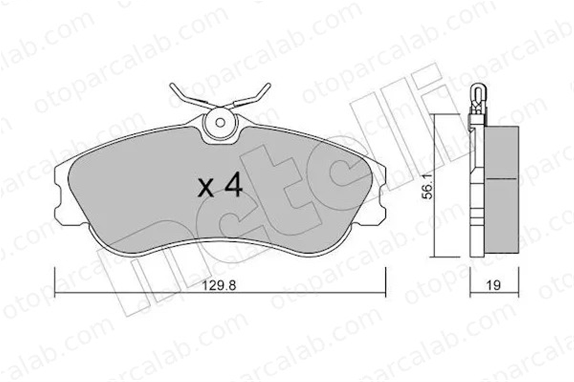 MAGNETI MARELLI 323700000200 Fren Disk Balata Ön RENAULT CLIO II RAPID Kasa/büyük limuzin 425213 425234