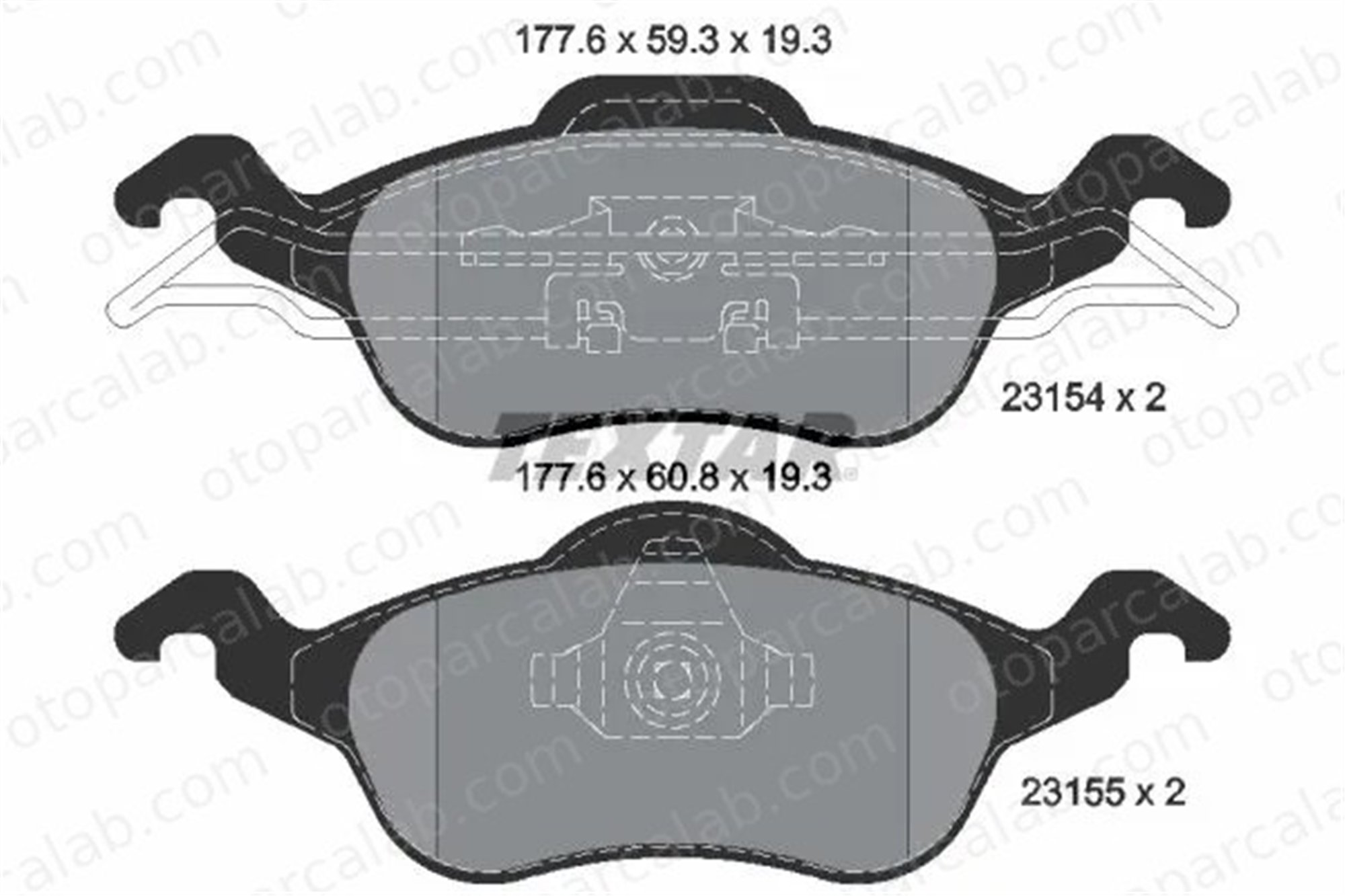 MAGNETI MARELLI 323700003800 Fren Disk Balata Ön FORD FOCUS I Turnier FOCUS I 323700003800 1075558