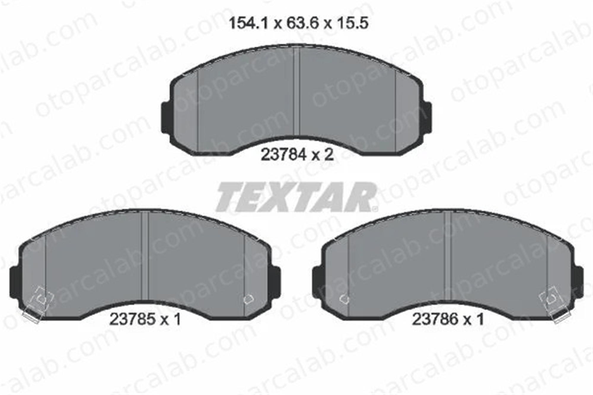 MAGNETI MARELLI 323700036200 Fren Disk Balata Ön KIA K2500 Platform şasi K2700 323700036200 K60A3328ZA