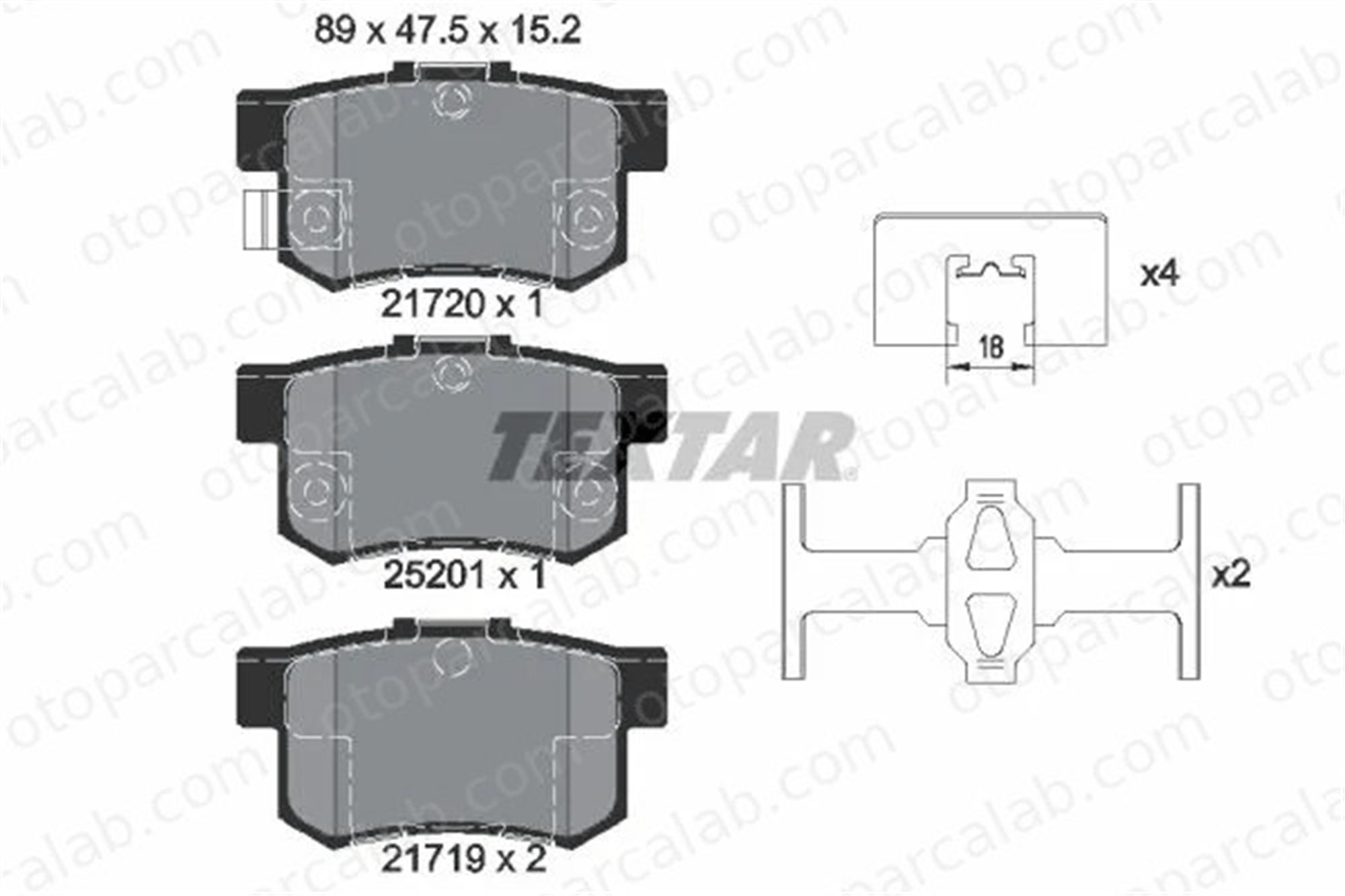 MAGNETI MARELLI 323700040300 Fren Disk Balata Arka SUZUKI SX4 HONDA ACCORD V 323700040300 43022S2AE50