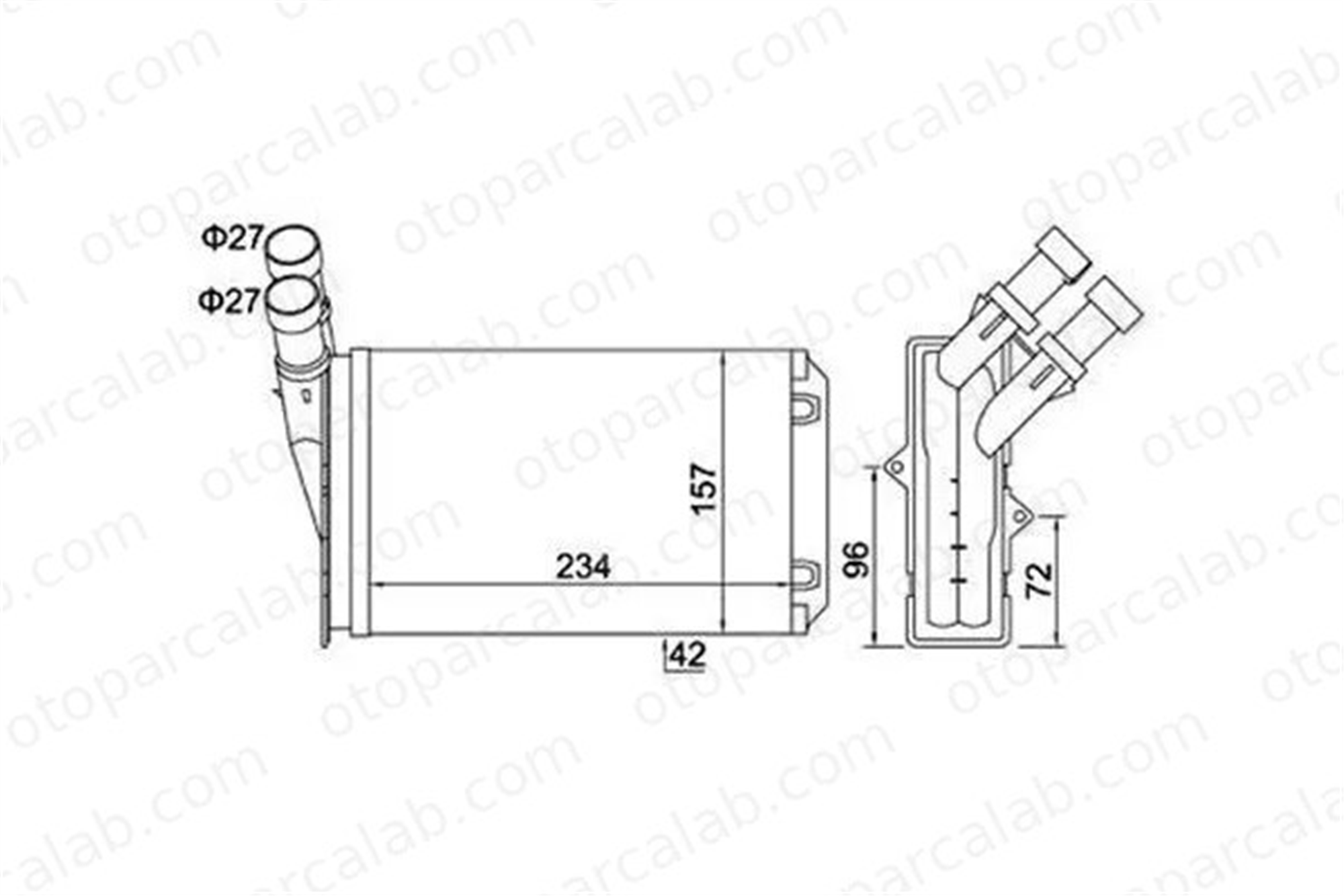 MAGNETI MARELLI 359000300020 Kalorifer Radyatörü CITROËN XSARA XSARA Break 644878 96103384