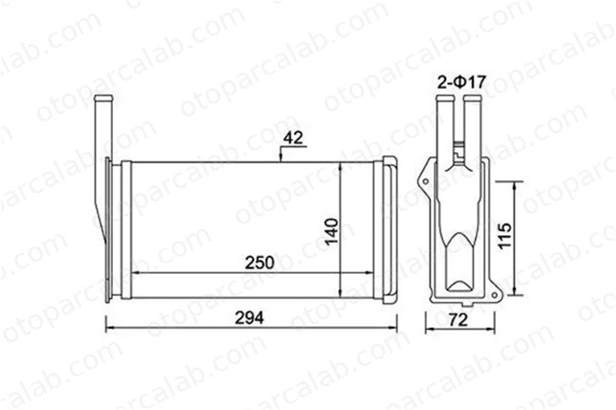 MAGNETI MARELLI 359000300330 Su Radyatörü FORD SIERRA II SIERRA II Hatchback 85GG18B539CD 1041092