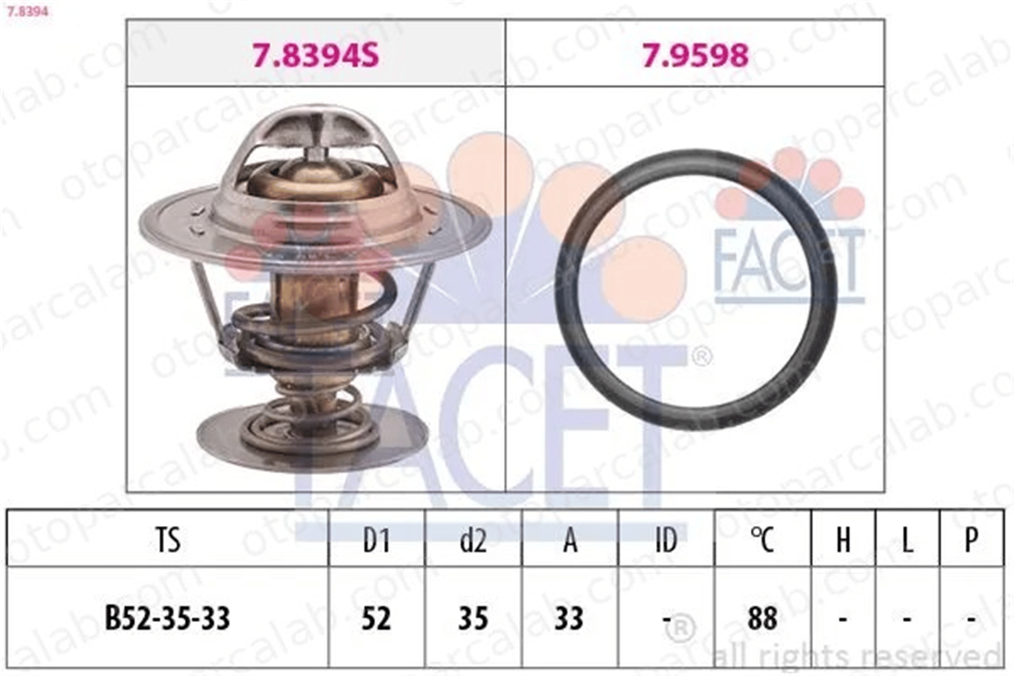 MAGNETI MARELLI 359001200390 Termostat 88 °C FORD TRANSIT Panelvan/Van TRANSIT Minibüs/Otobüs 89FF8575AB 1001993