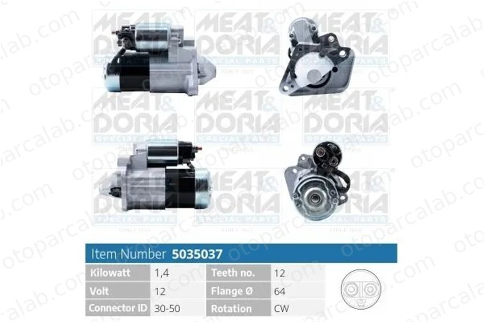 MAGNETI MARELLI 359001400210 Marş Dinamosu NISSAN MICRA III NOTE M000T87881 M000T21471